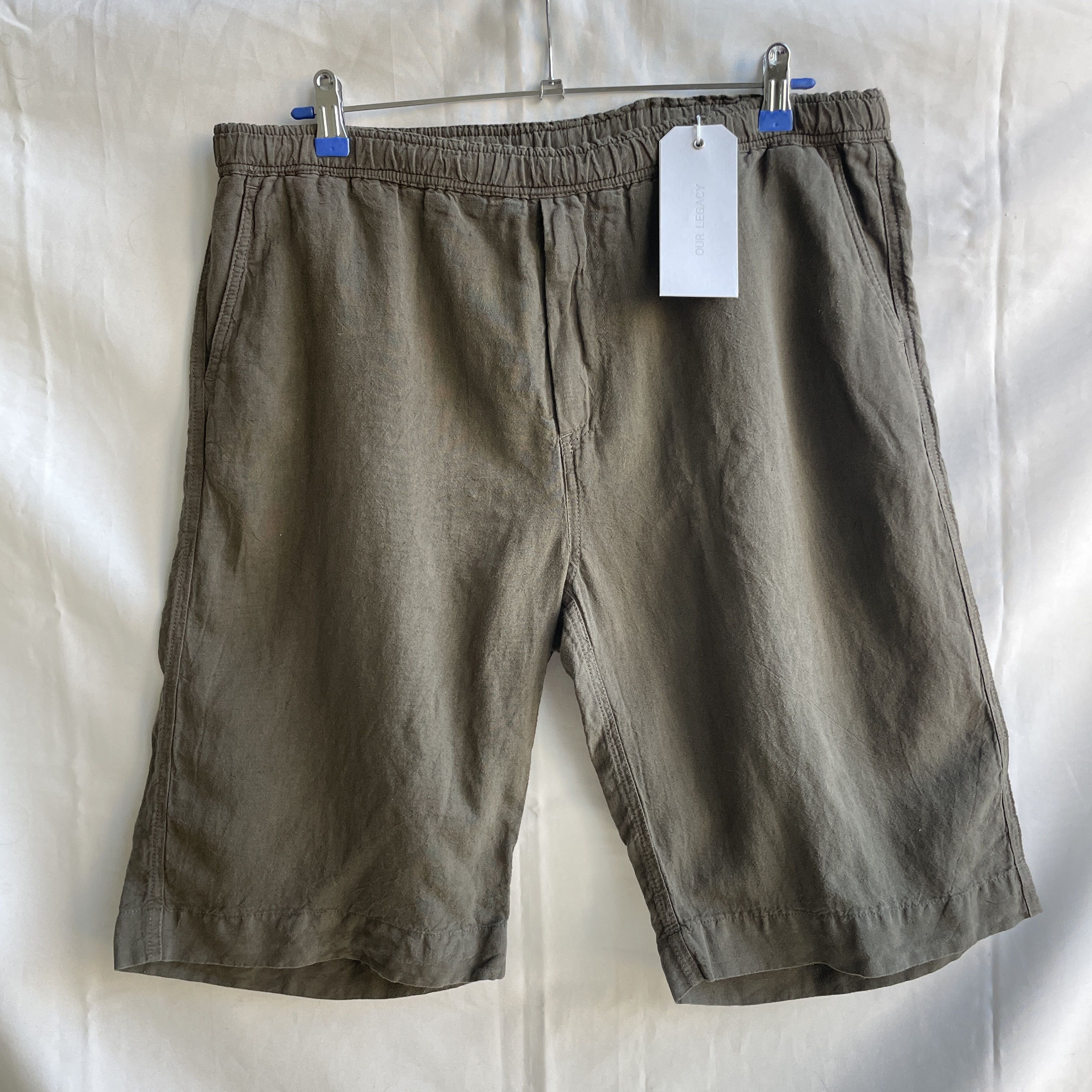Our Legacy × Stussy Our Legacy Workshop x Stussy Linen Short | Grailed