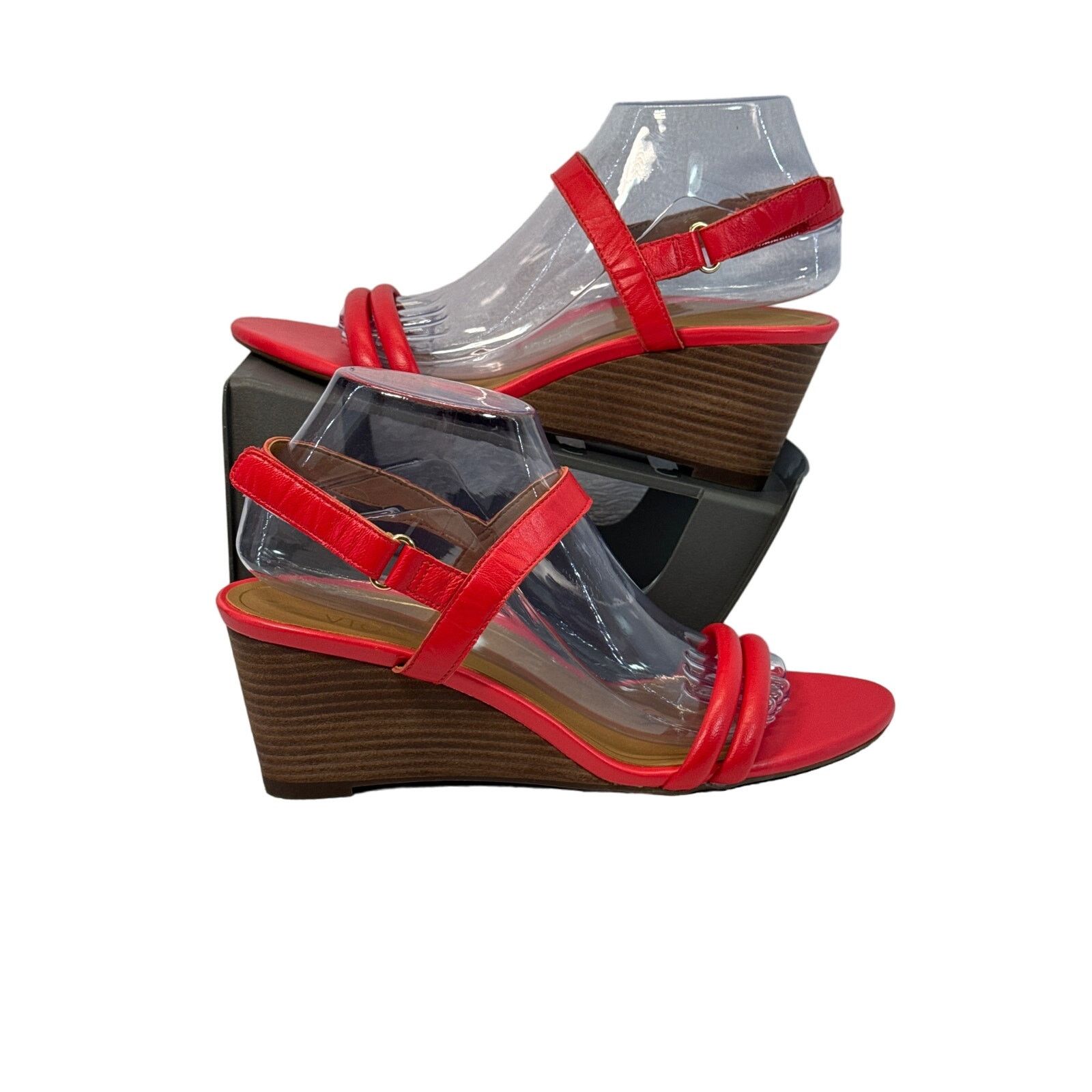 Vionic Vionic Emmy Coral Pink 3" Wedge Sandals women sz 9 Size US 9 / IT 39 - 2 Thumbnail