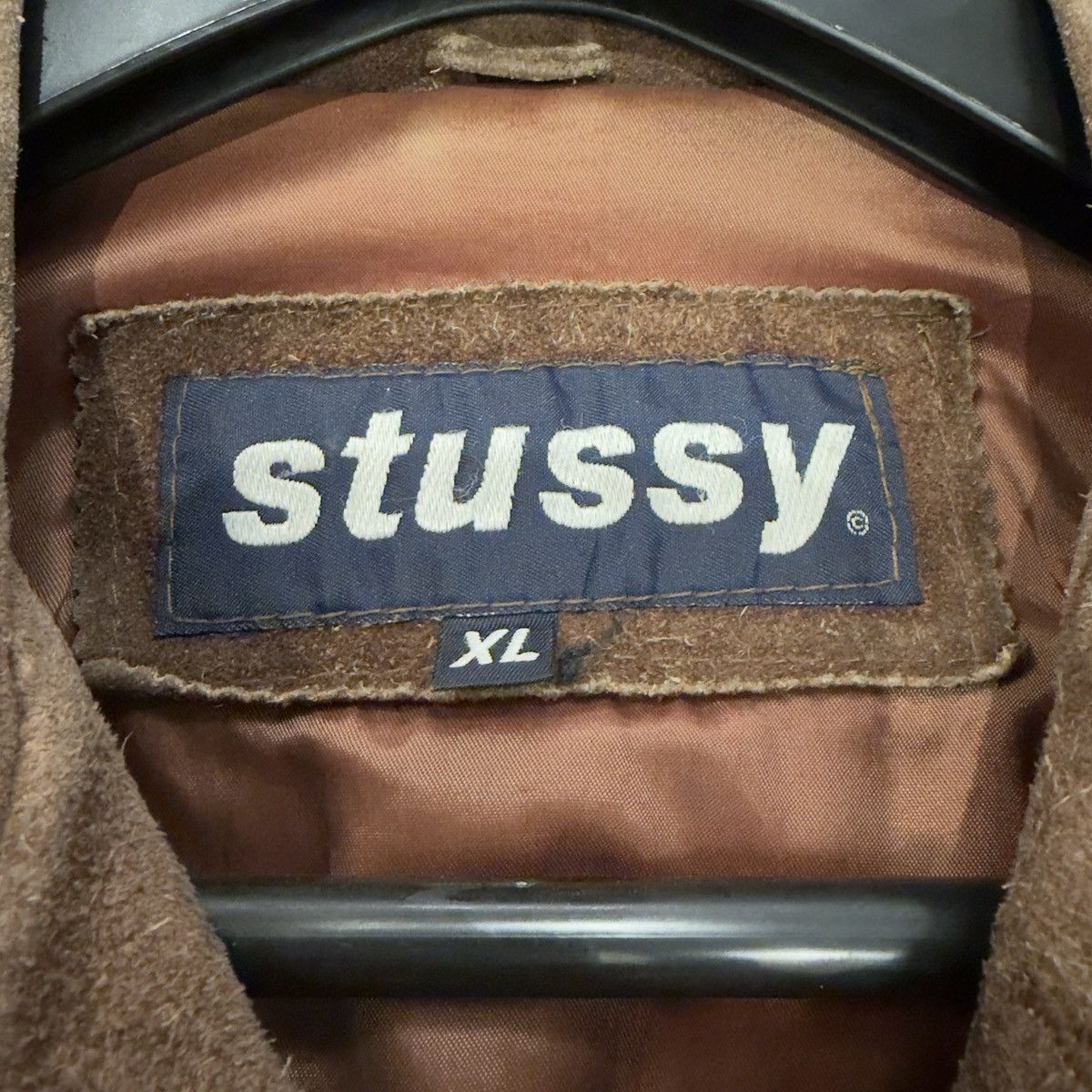Stussy Vintage 90s Stüssy Brown Suede Shirt Jacket XL – Custom Size US XL / EU 56 / 4 - 6 Thumbnail