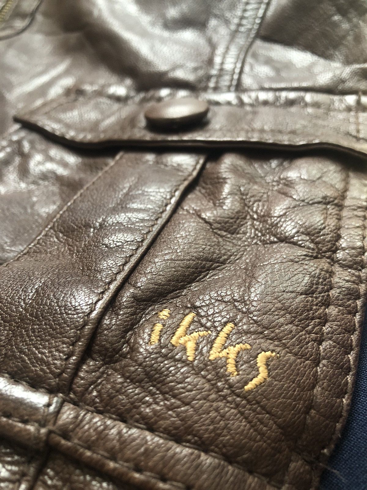 IKKS × Vintage IKKS VINTAGE RARE QUALITY LEATHER JACKET Size US M / EU 48-50 / 2 - 3 Thumbnail