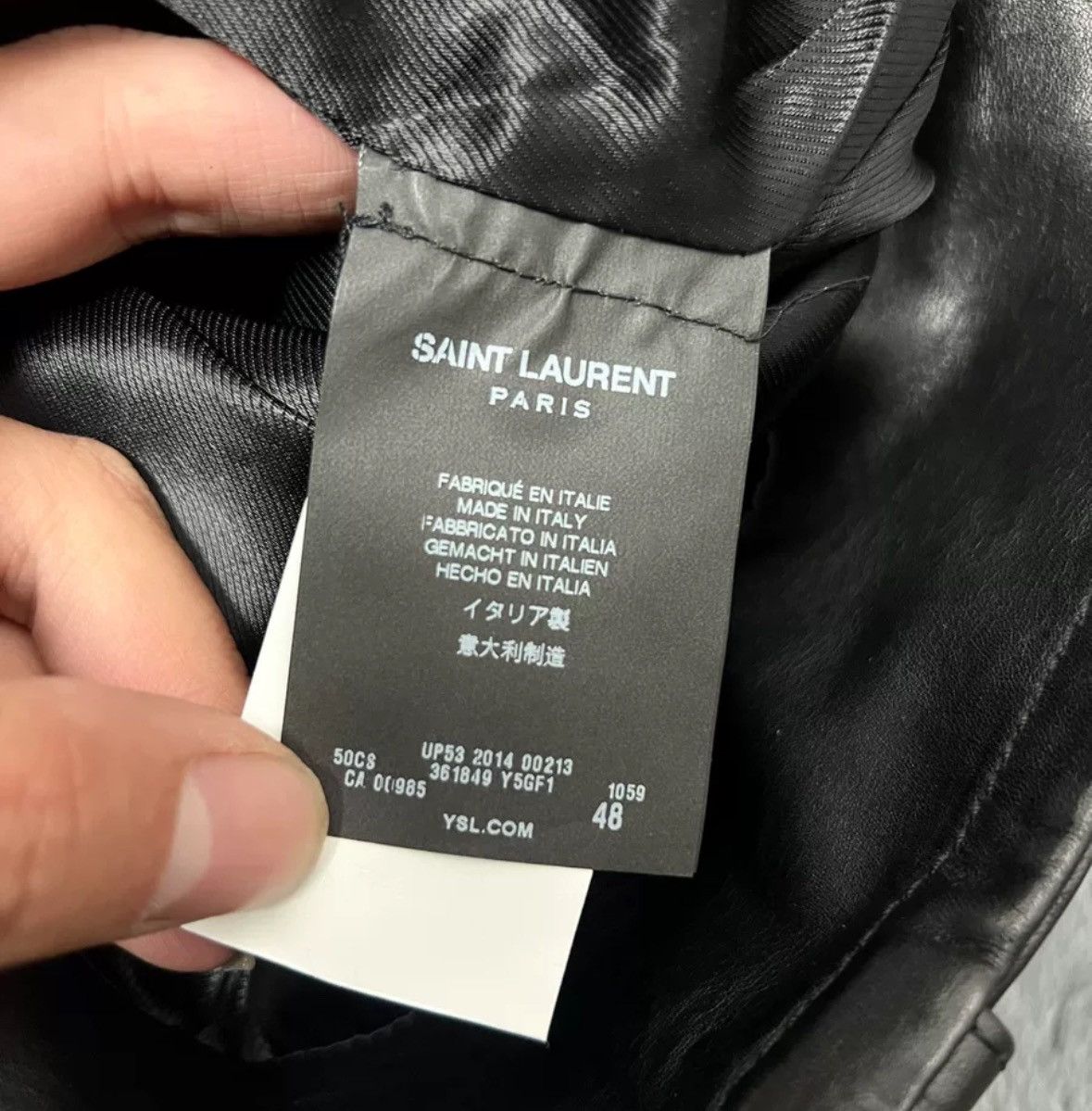 Saint Laurent Paris × Yves Saint Laurent Saint Laurent SLP genuine leather jacket Size US M / EU 48-50 / 2 - 5 Thumbnail