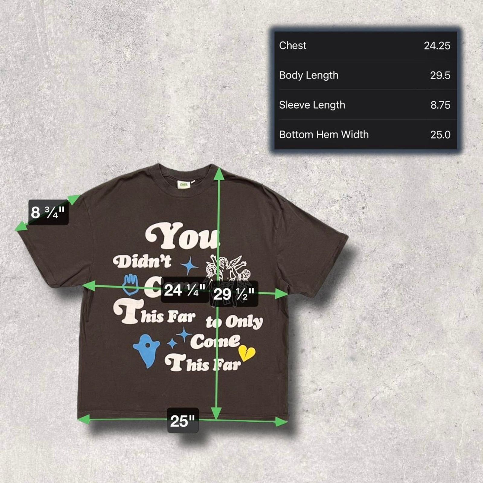 Other F2CE “You Didn’t Come This Far” Text Print Shirt Size US L / EU 52-54 / 3 - 5 Thumbnail