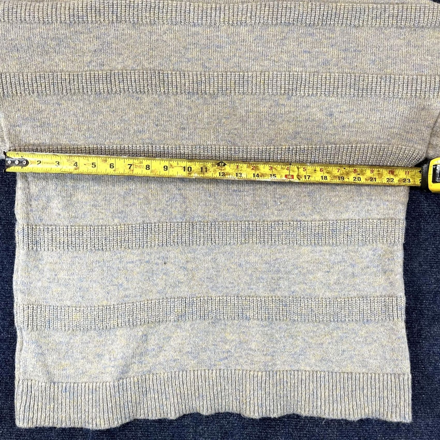 Volcom VOLCOM Sweater Womens XL Gray Blue Striped Knit Crewneck Pullover Size XL / US 12-14 / IT 48-50 - 7 Thumbnail