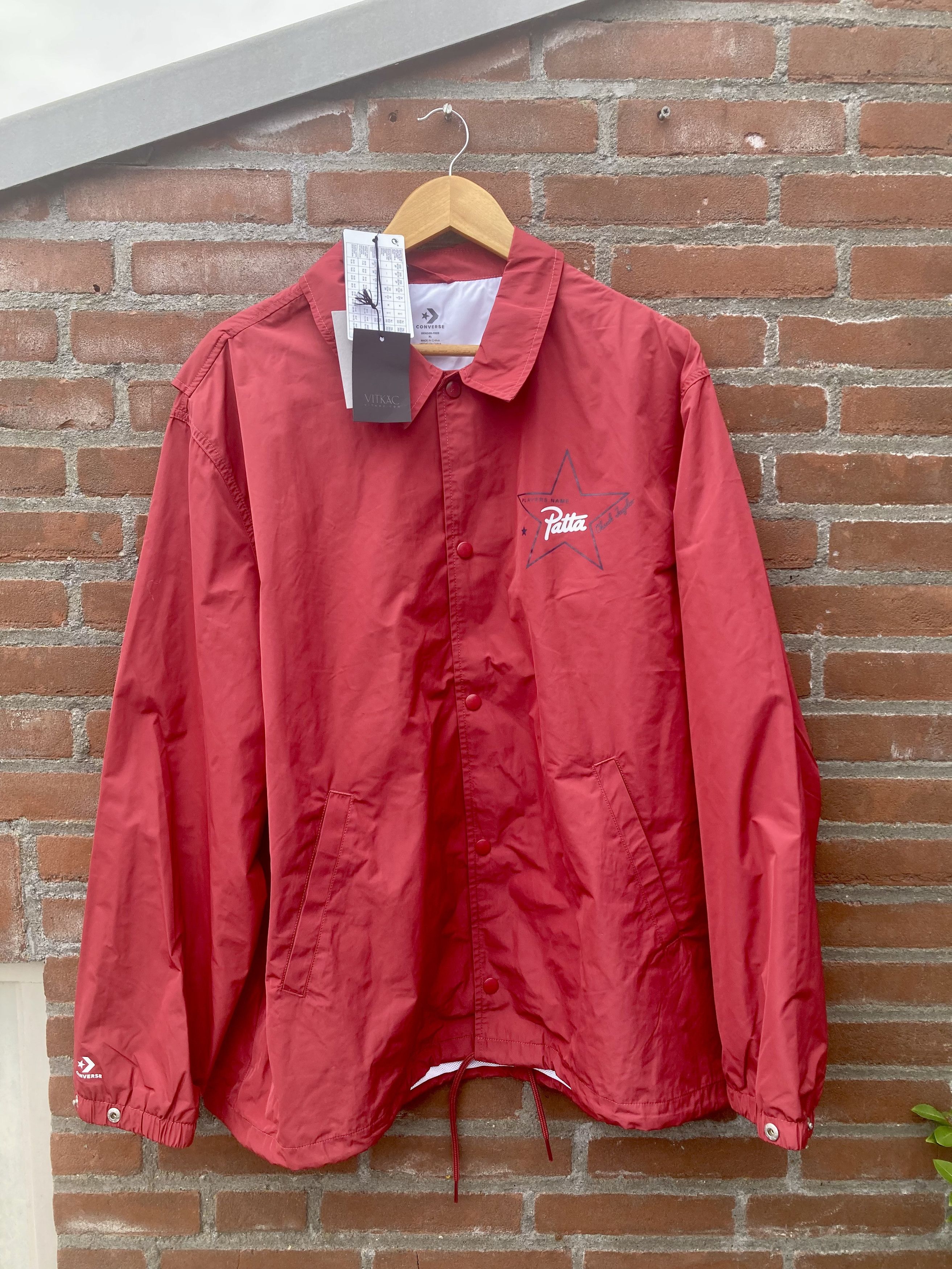Converse × Patta Coach rain jacket red XL patta converse Size US XL / EU 56 / 4 - 1 Thumbnail