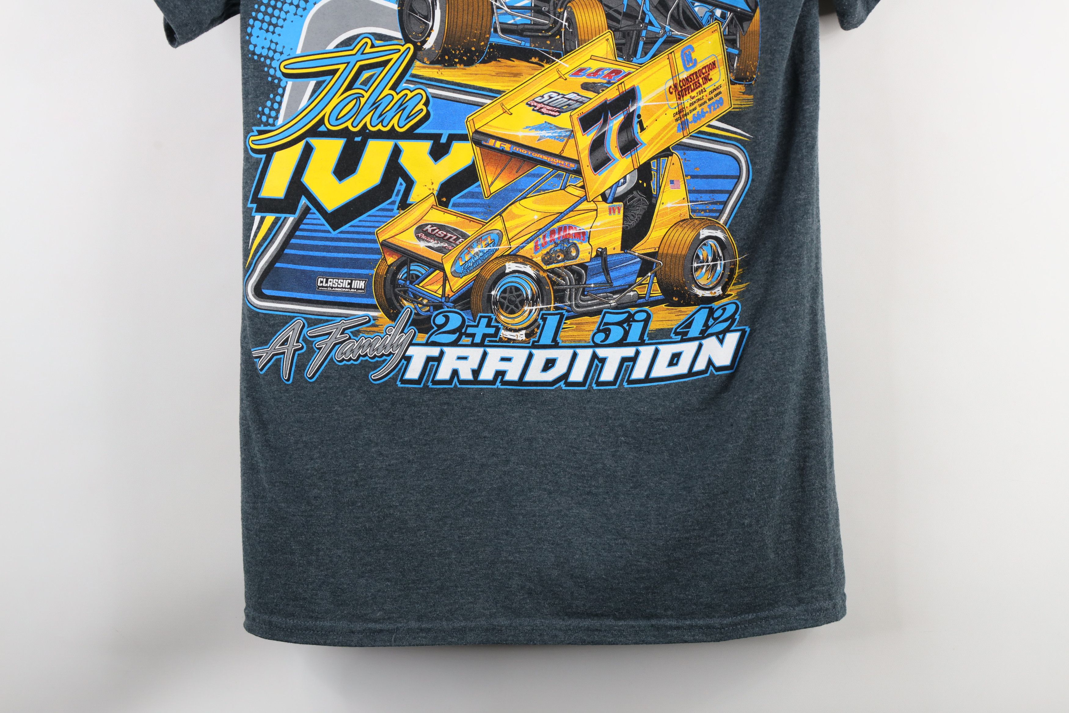 Vintage Y2K Streetwear John and Kelsey Ivy Racing T-Shirt Gray Size M / US 6-8 / IT 42-44 - 17 Thumbnail