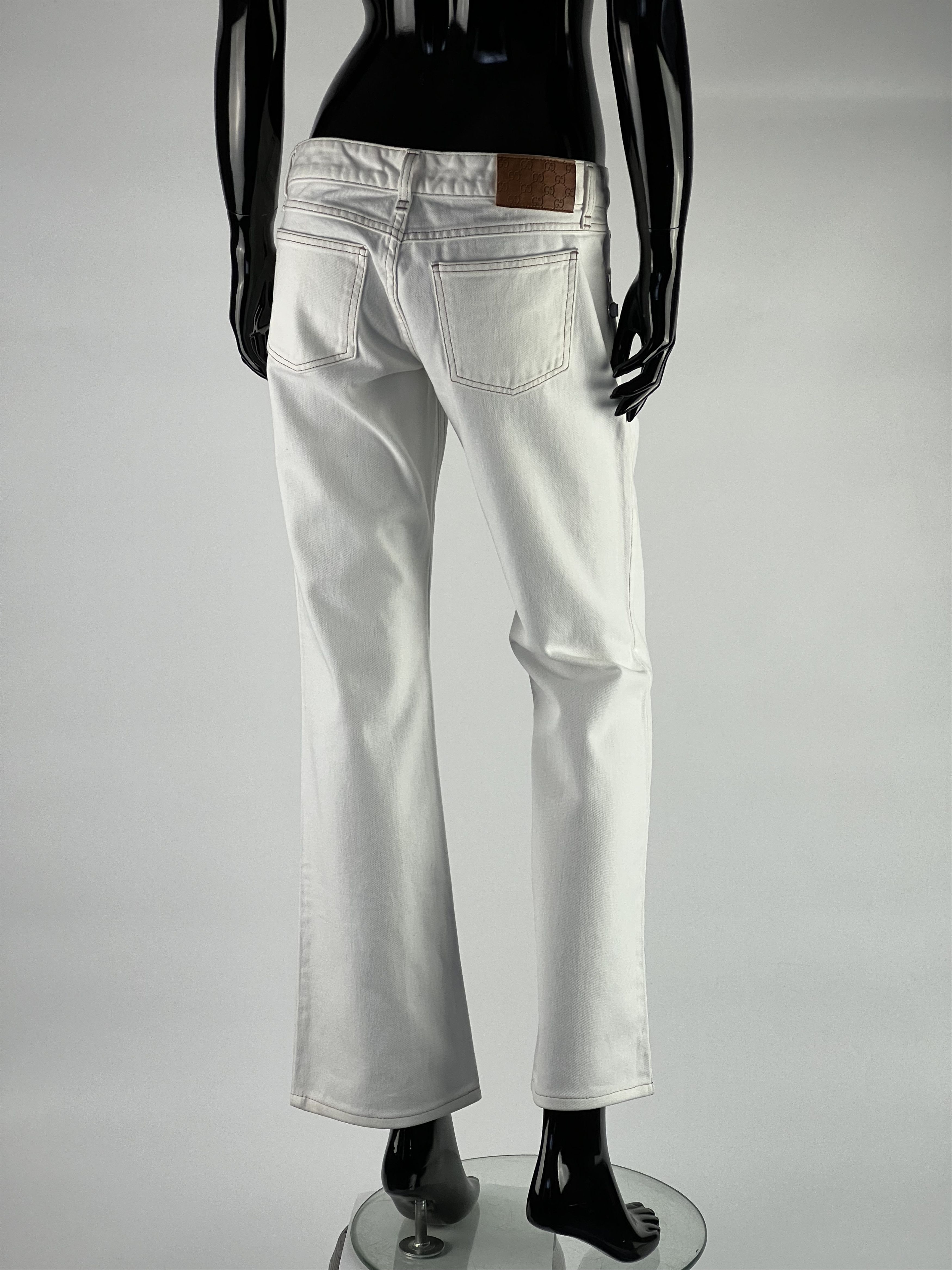 Gucci 2005 Gucci Tom Ford Era Vtg Women's Flared Jeans Size S/M Size 28" / US 6 / IT 42 - 3 Thumbnail