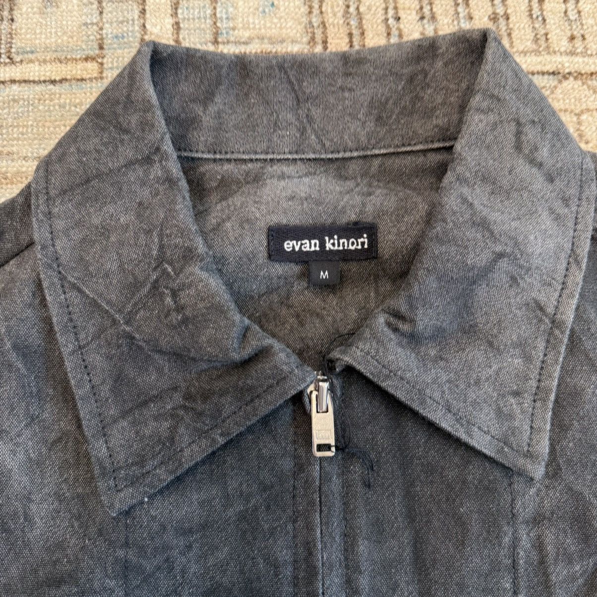 Evan Kinori Zip Jacket - Sumi Ink Dyed Canvas Size US M / EU 48-50 / 2 - 5 Thumbnail
