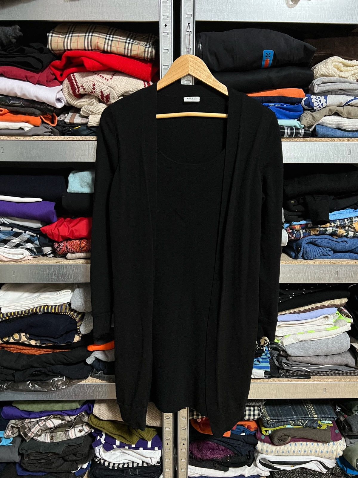 Akris × Designer AKRIS Punto Knit Dress With Attached Hidden Hook Cardigan Size M / US 6-8 / IT 42-44 - 1 Thumbnail