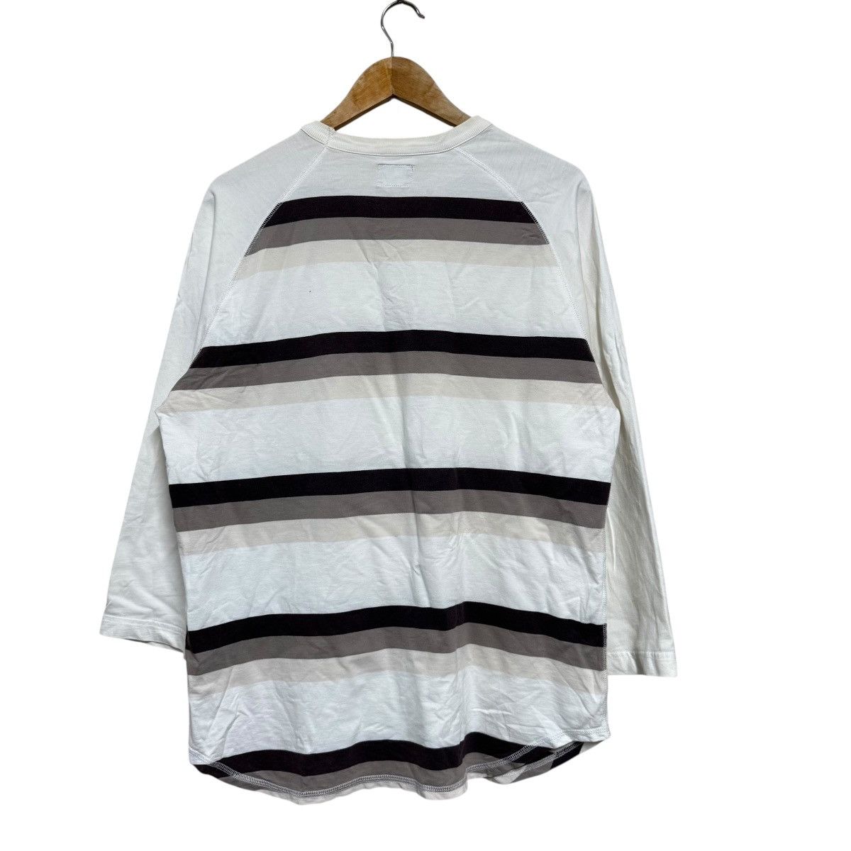 Stussy Stussy Horizontal Striped Raglan Shirt Size US L / EU 52-54 / 3 - 3 Thumbnail