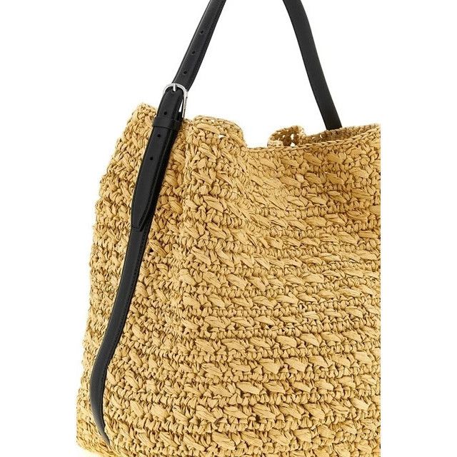 Toteme TOTEME Belted Beige Raffia Tote Bag New Size ONE SIZE - 3 Thumbnail