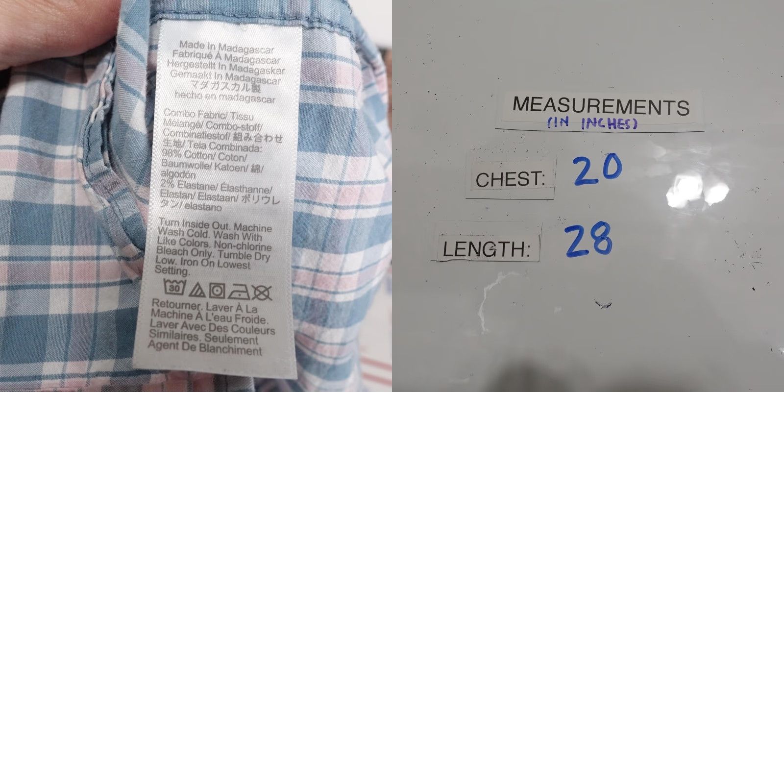 J.Crew J.Crew Shirt Slim Fit Button-Down Flex Washed Plaid Blue Pink Mens M Long Sleeve Casual Button-Up Shirt Size US M / EU 48-50 / 2 - 8 Thumbnail