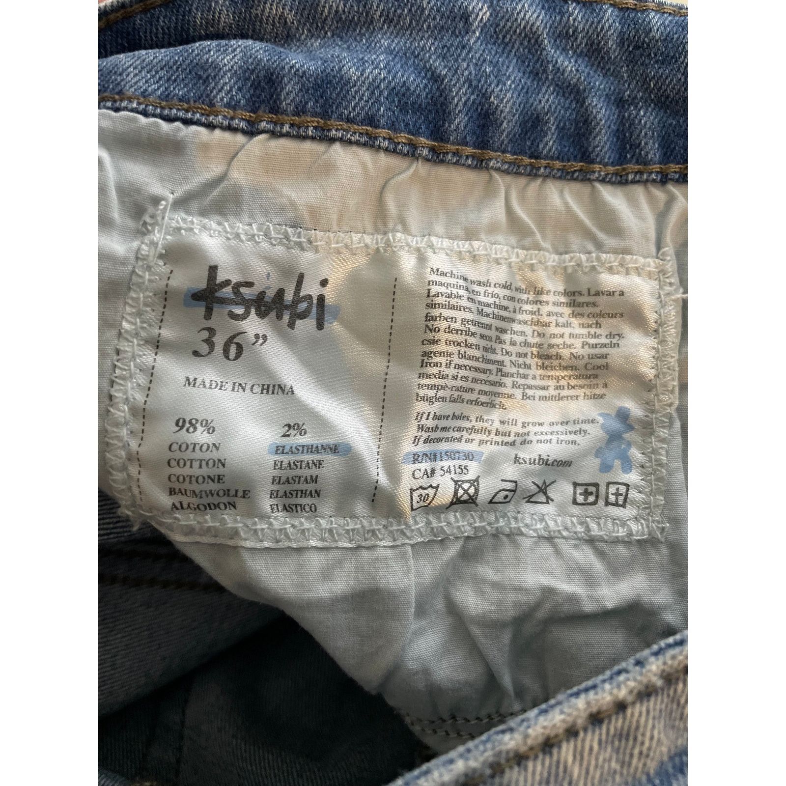 Ksubi Ksubi Light Wash XS Jeans Size US 36 / EU 52 - 3 Thumbnail