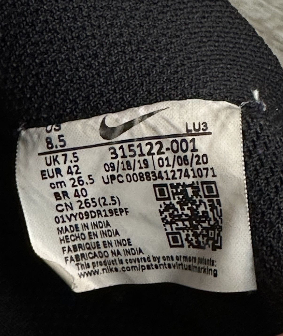 Nike Nike Black AF1 Low Sz. 8.5 Airforce 1 Size US 8.5 / EU 41-42 - 7 Thumbnail