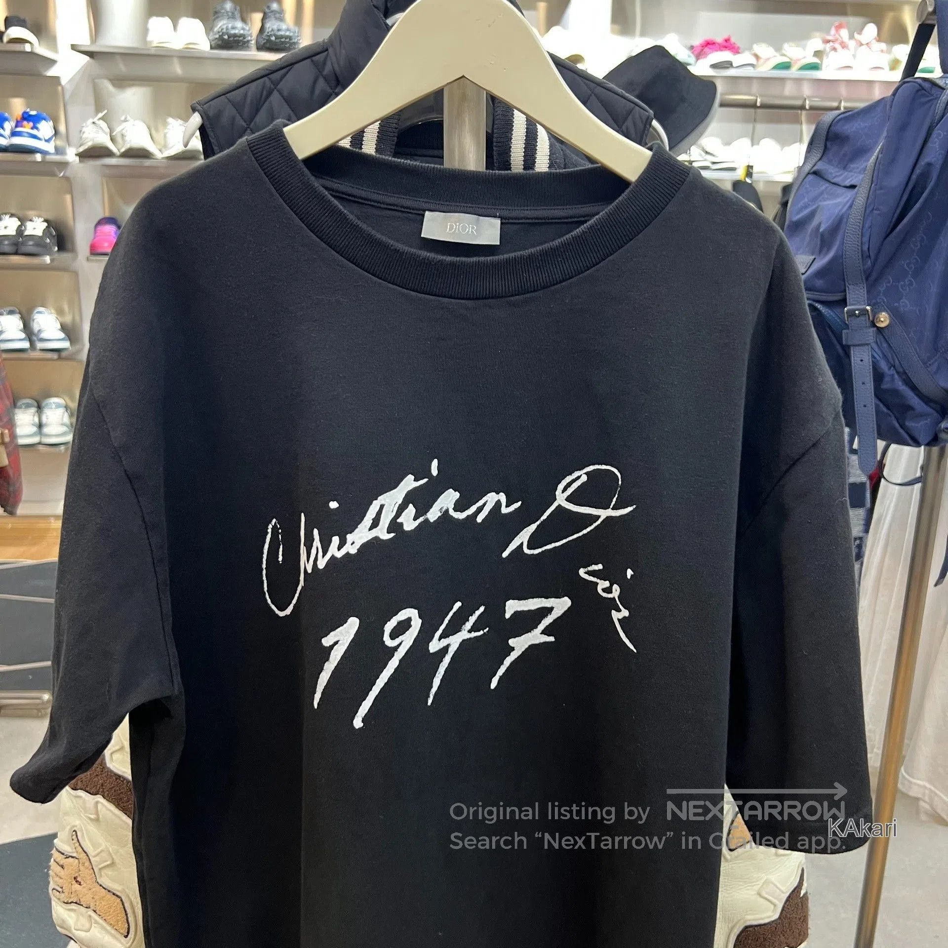Dior DIOR Logo Print Crewneck Loose T. Size US XXL / EU 58 / 5 - 2 Thumbnail