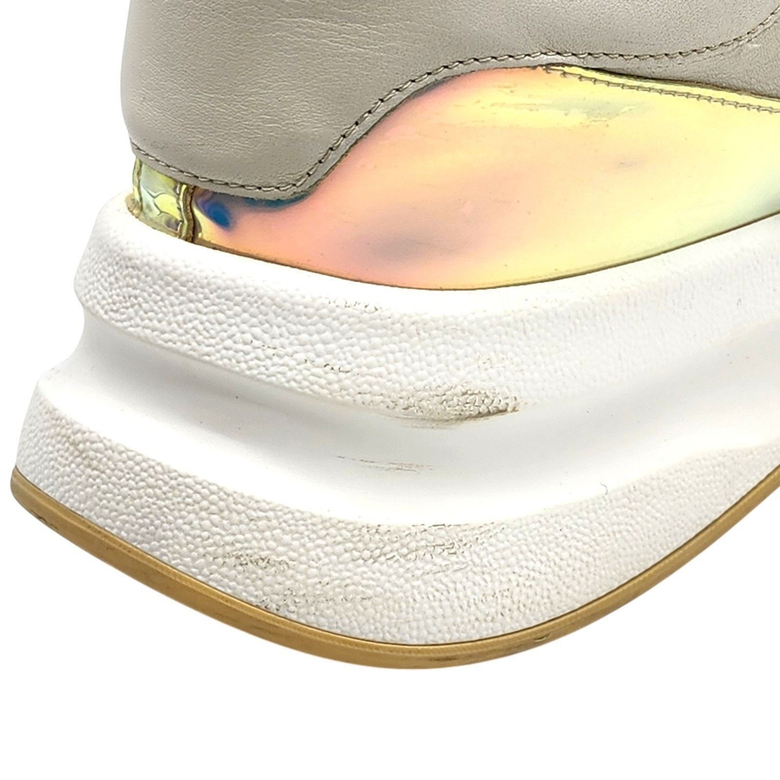 Alexander McQueen Leather Iridescent Trim Multi Sneakers EU 46 US 13 Size US 13 / EU 46 - 10 Thumbnail