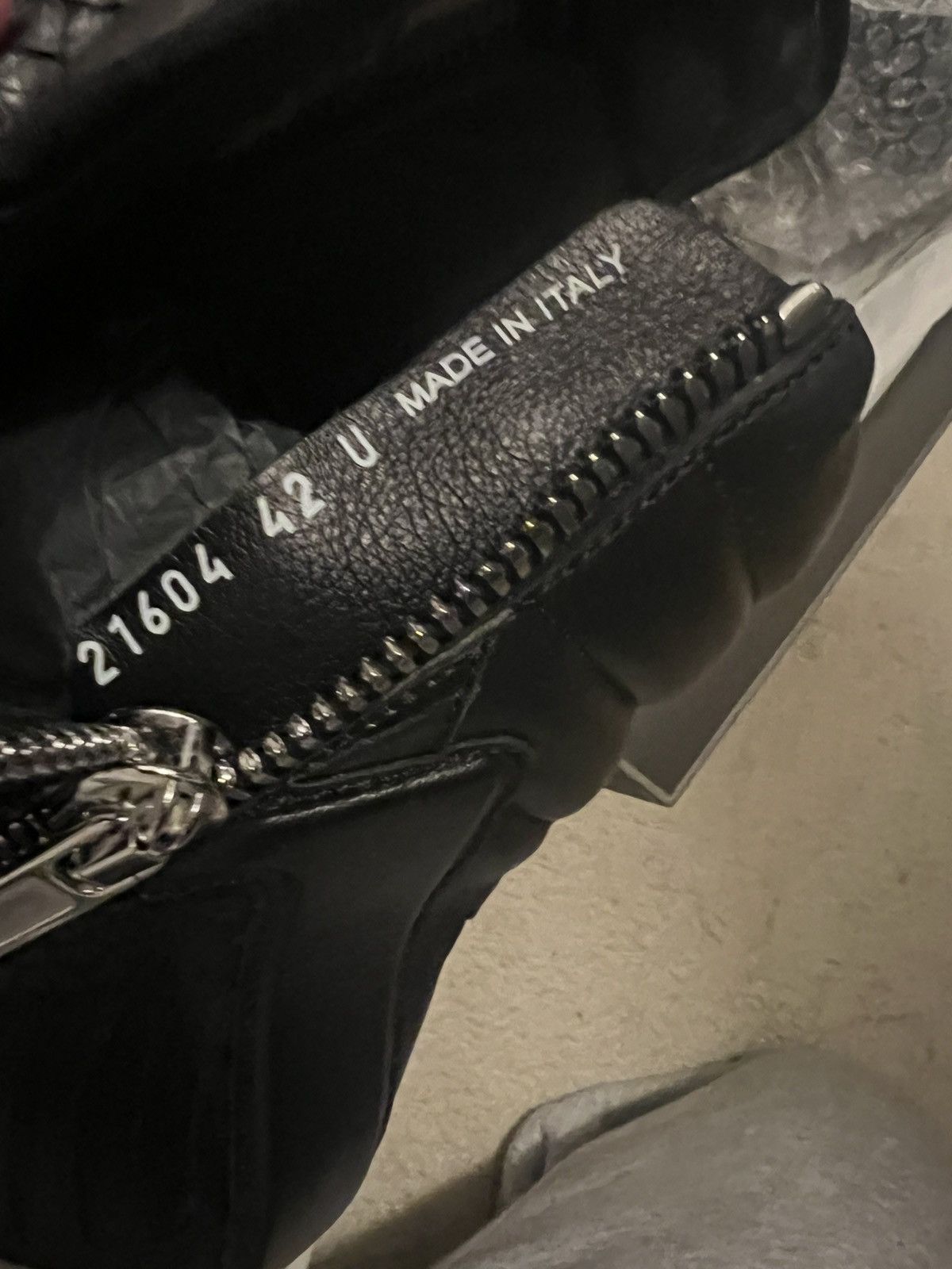 Rick Owens Super Rare Rick Owens Python Leather Geobasket Size 9 Size US 9 / EU 42 - 8 Thumbnail