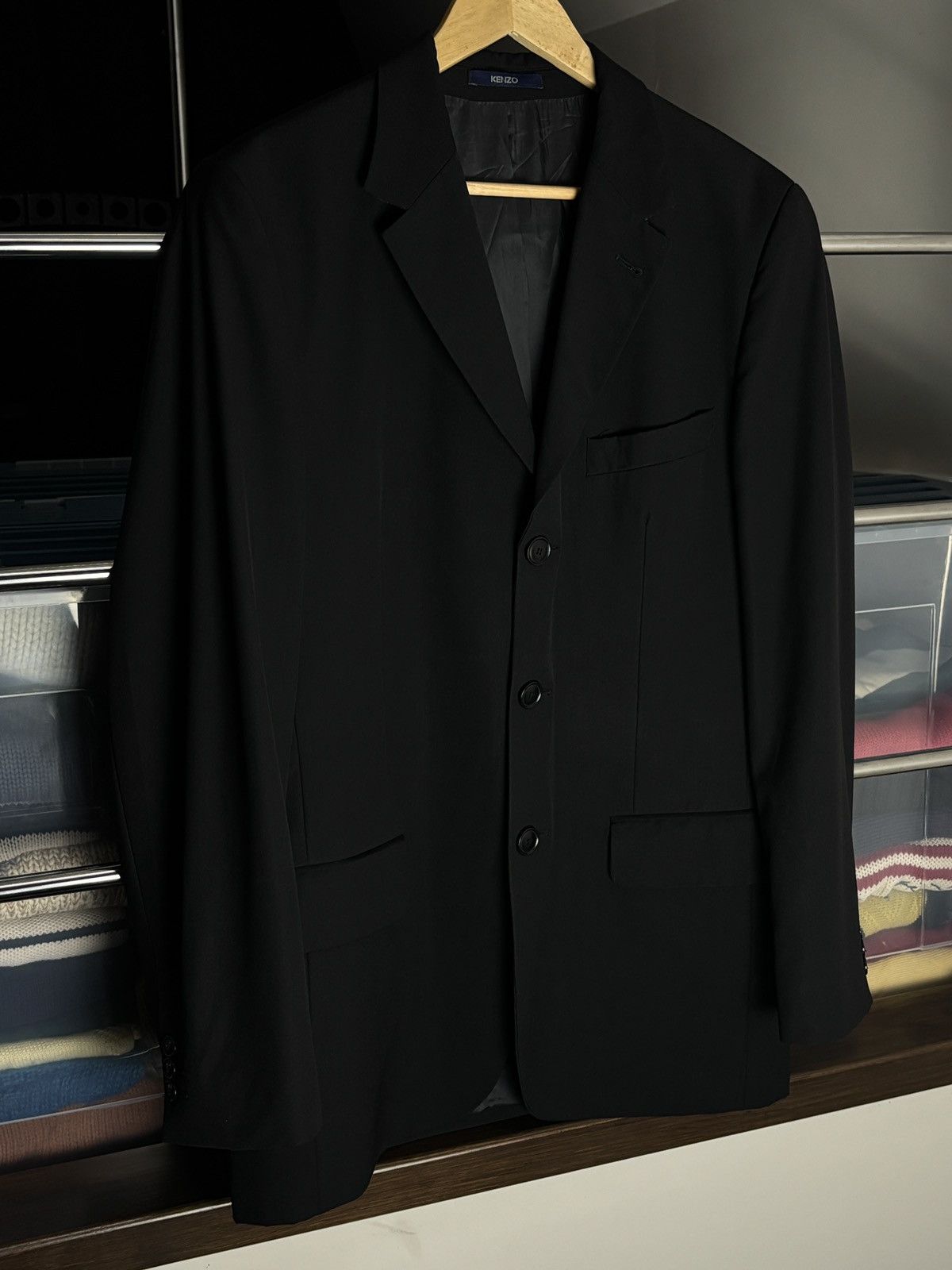 Kenzo Kenzo Homme Luxury Wool Blazer Jacket Size 50R - 2 Thumbnail