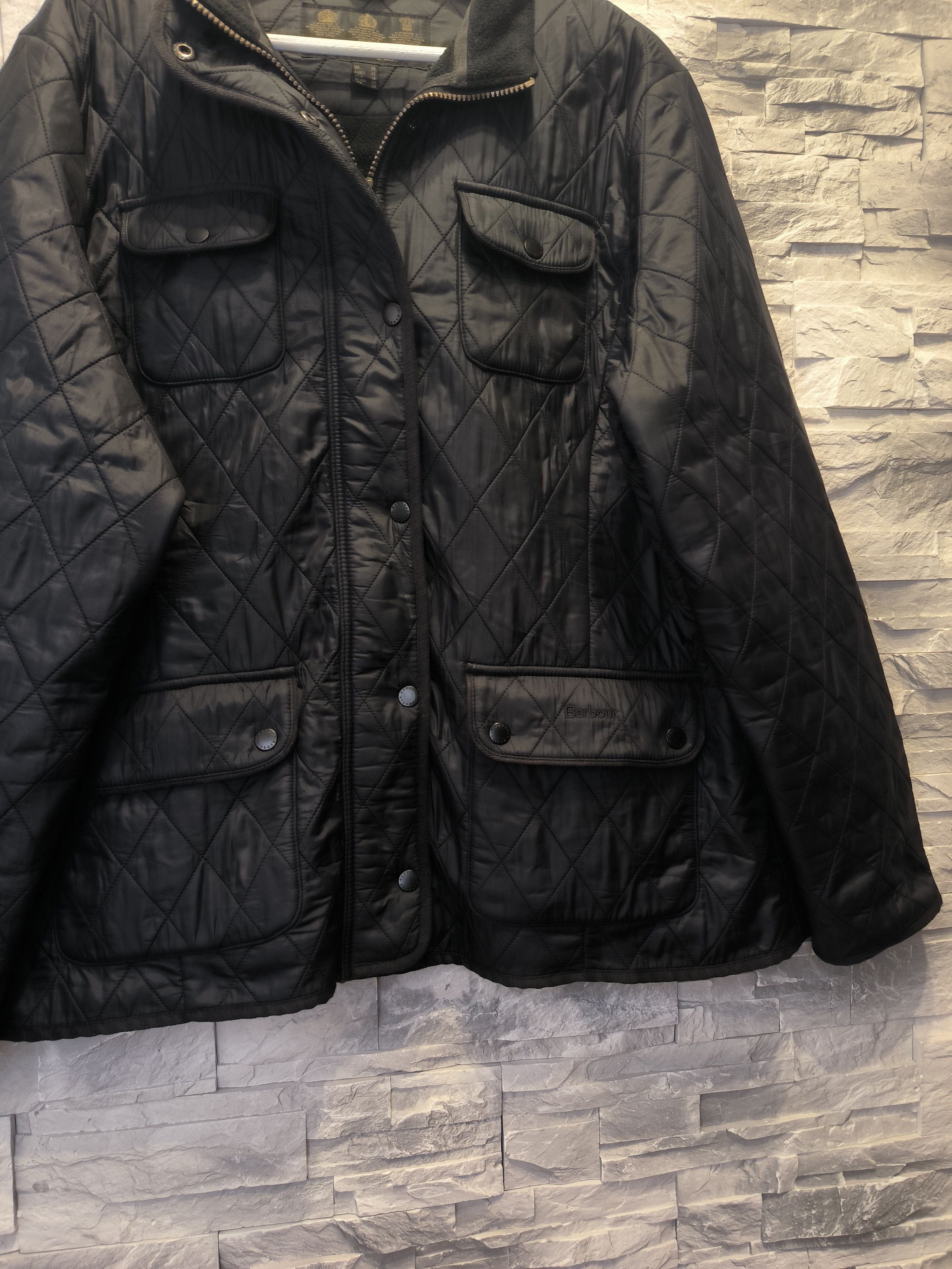 Barbour × Vintage Barbour Jacket Vintage Logo Navy Size XL / US 12-14 / IT 48-50 - 2 Thumbnail