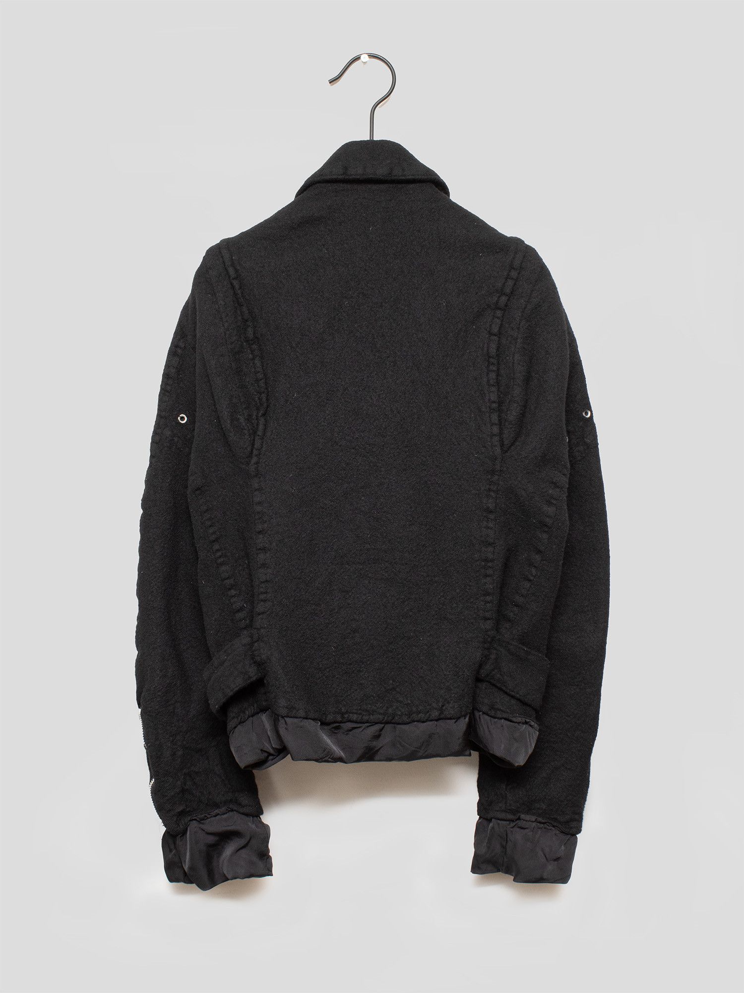 Junya Watanabe Junya Watanabe AW07 Felted Wool Biker Jacket Size US S / EU 44-46 / 1 - 2 Thumbnail