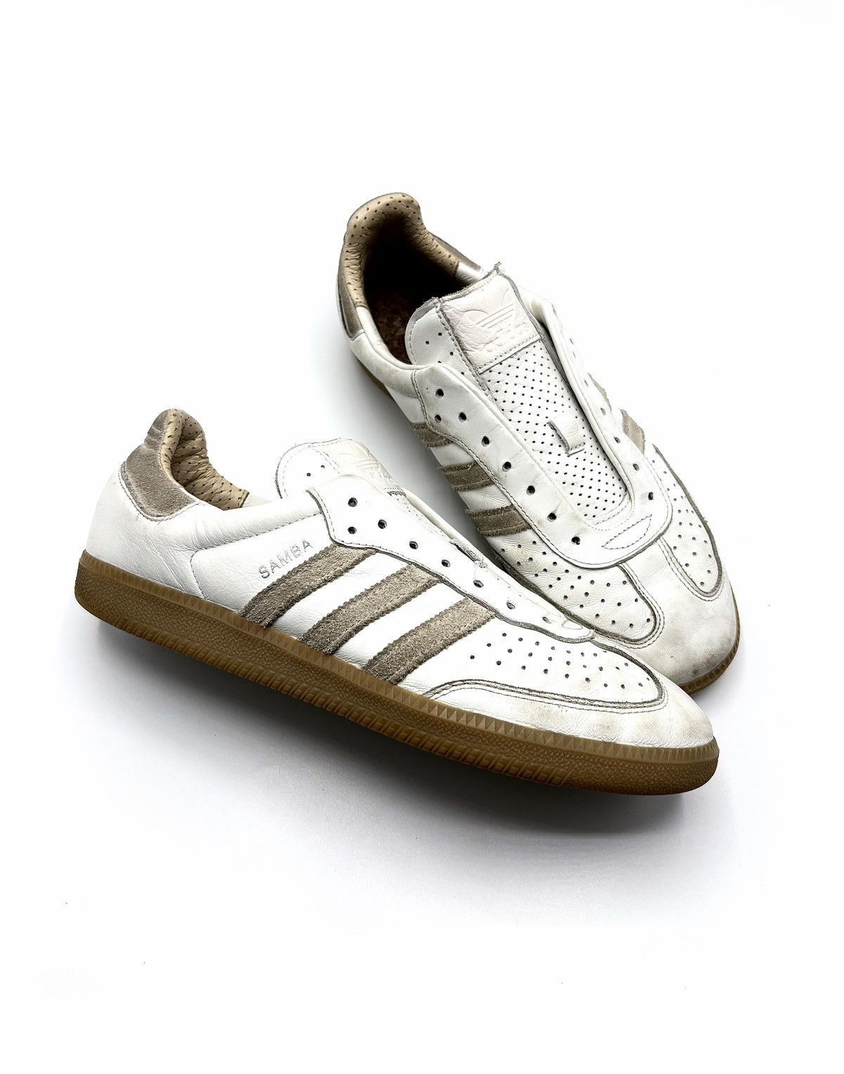 Adidas Adidas OG Leather Samba White Wonder Sneakers Size US 10.5 / EU 43-44 - 2 Thumbnail