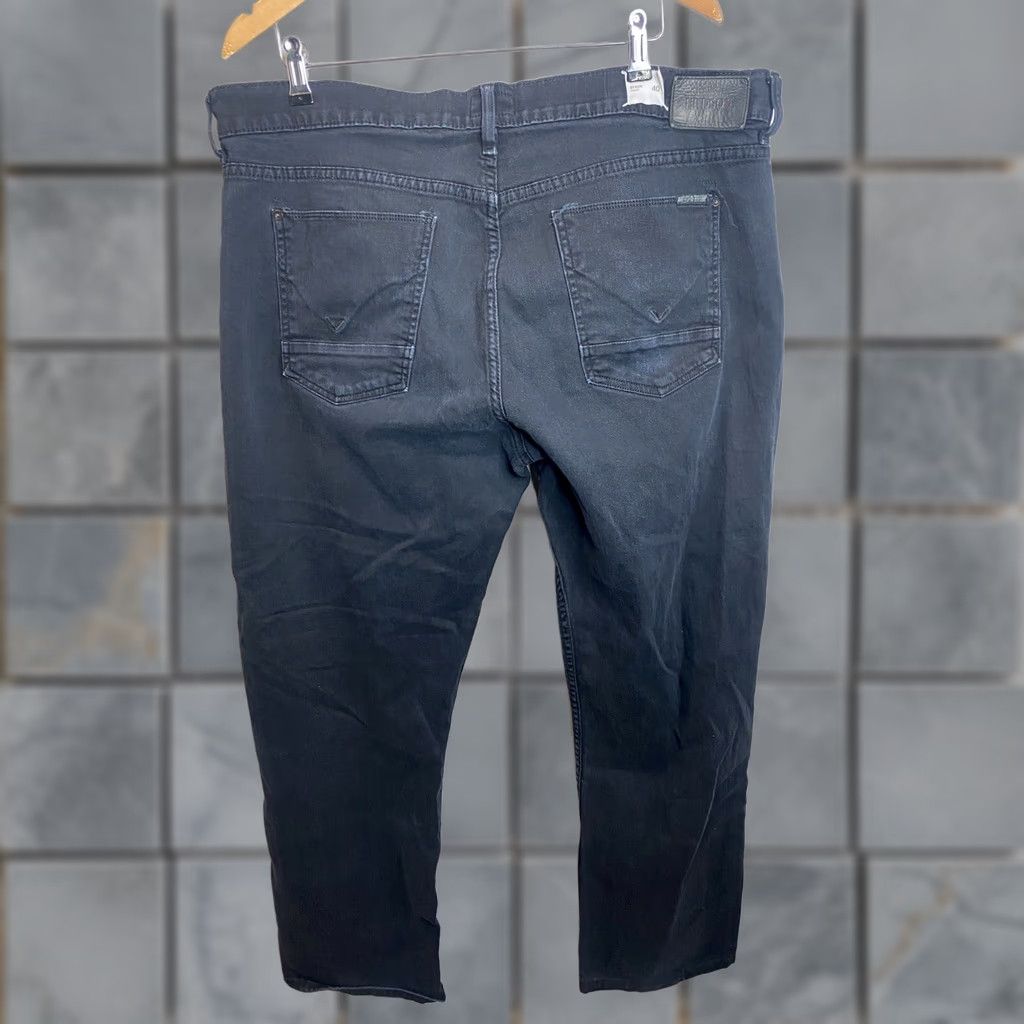 Hudson Hudson Byron Jeans Straight Leg Stretch Denim Black 40 Men Regular 28in 90s Style Shirt? Size US 40 / EU 56 - 1 Thumbnail