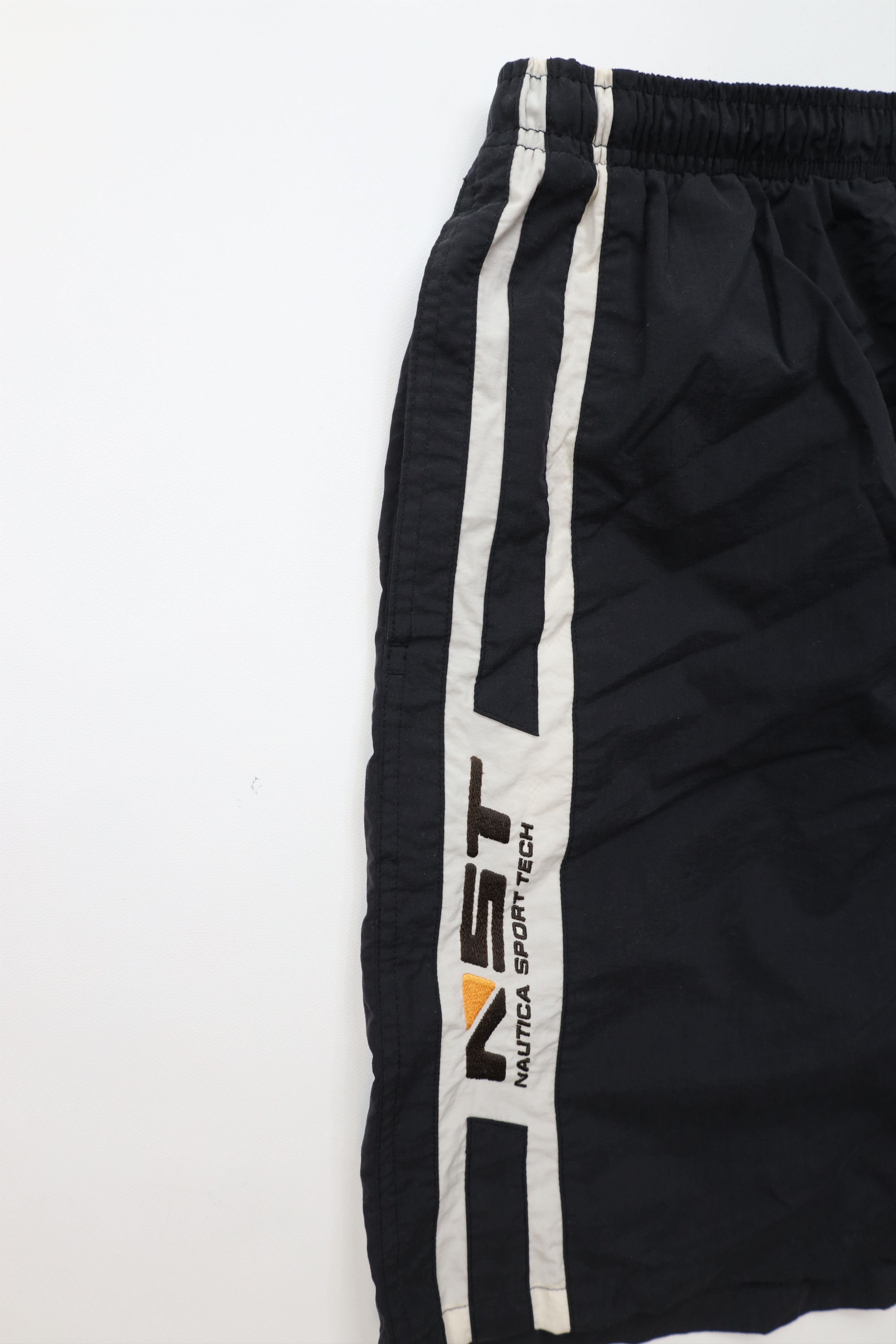 Nautica × Vintage Vintage 90s Nautica Sport Tech Spell Above Knee Shorts Black Size US 32 / EU 48 - 6 Thumbnail