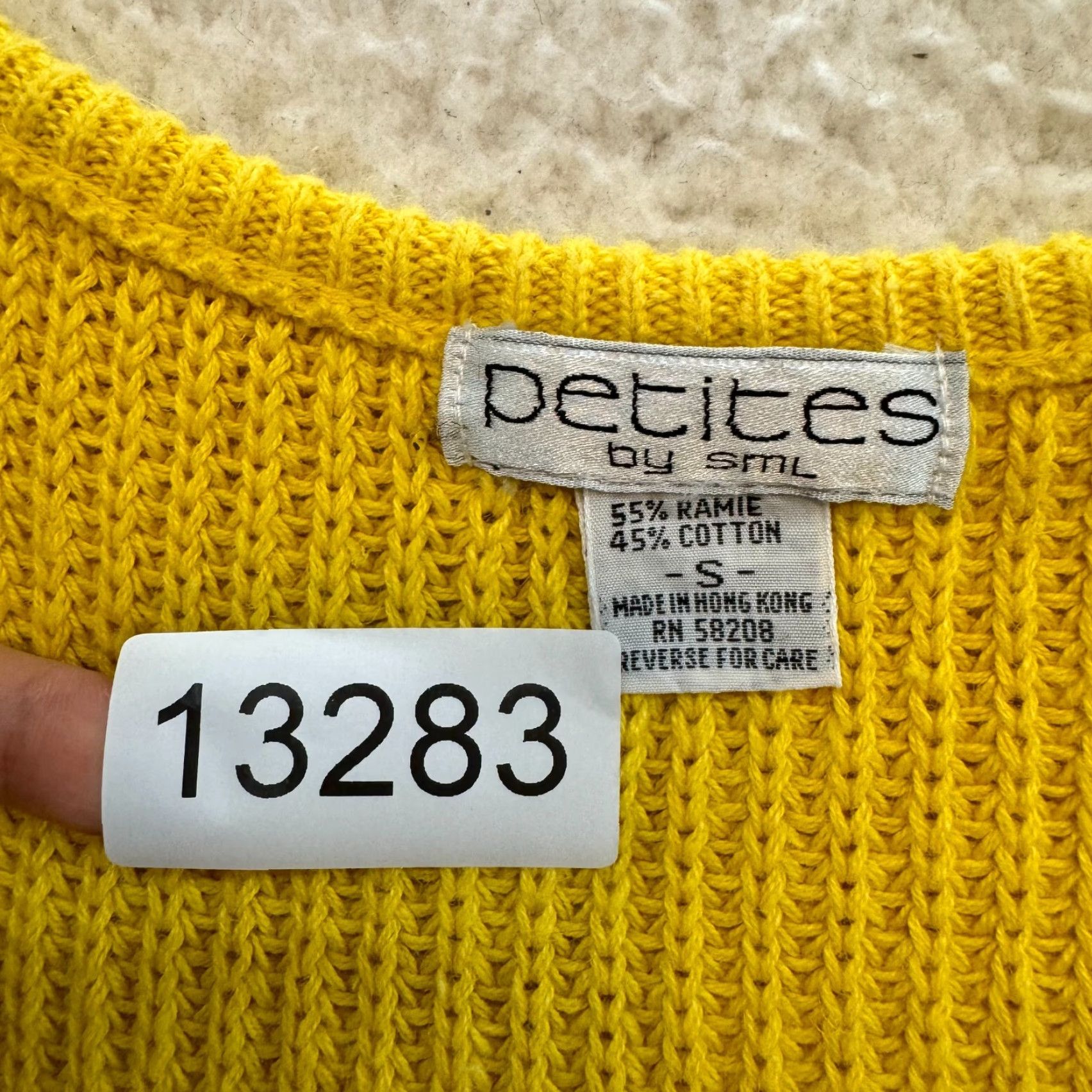 Vintage VINTAGE 90s Sweater Vest Womens S Yellow Knit Preppy Academia Petites S Medium? Size S / US 4 / IT 40 - 8 Thumbnail