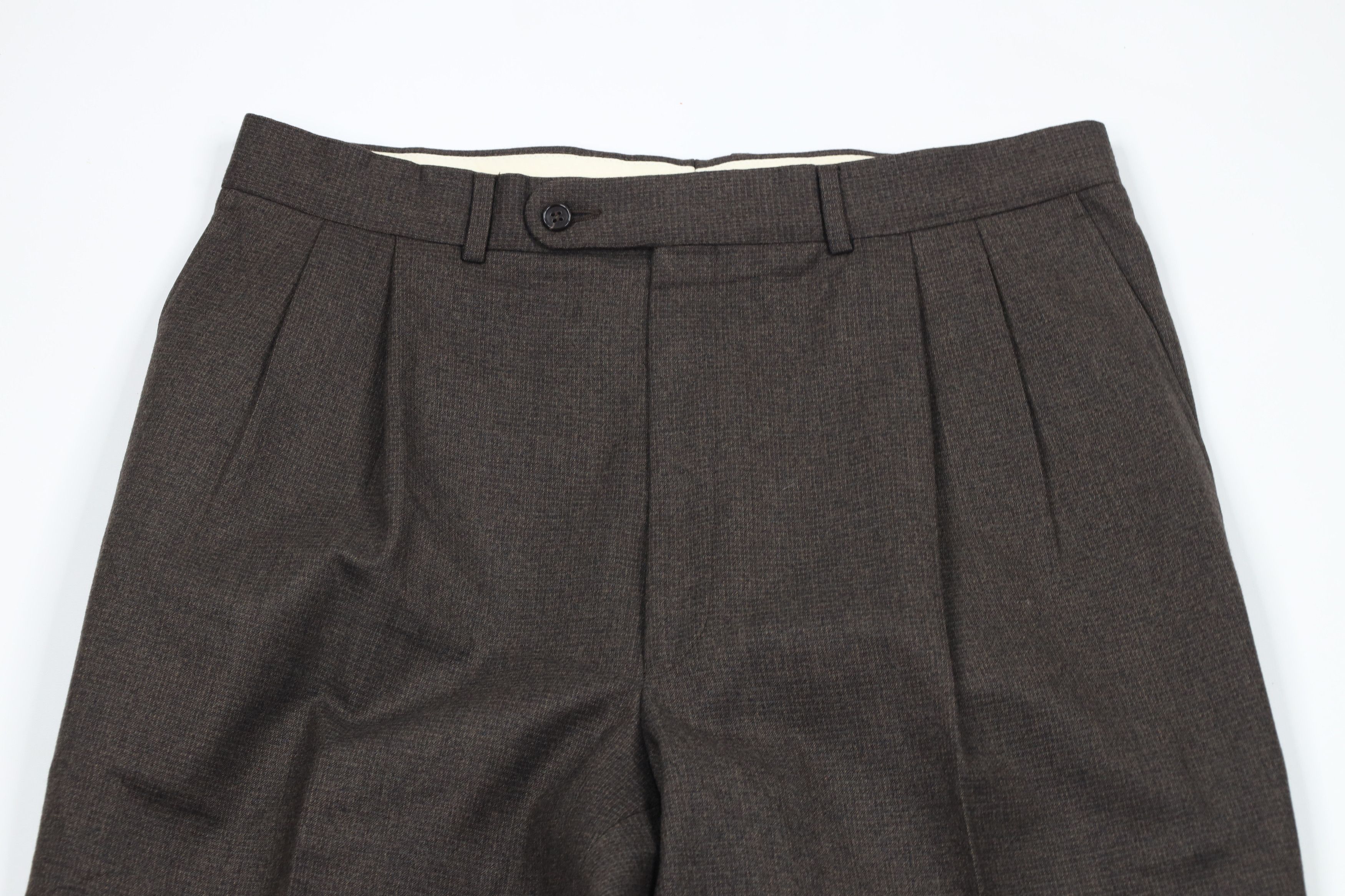 Vintage Vintage 90s Streetwear Cuffed Wide Leg Chino Pants Brown Size US 34 / EU 50 - 2 Thumbnail