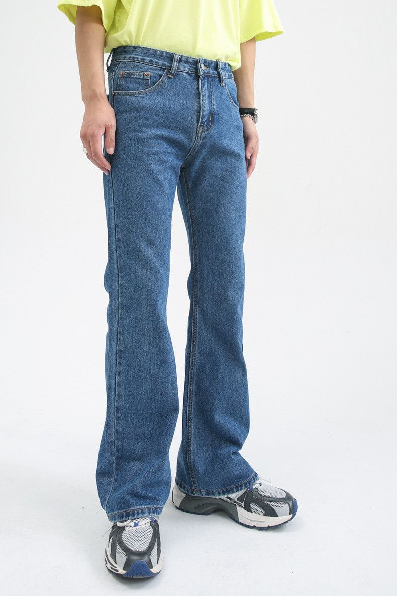 Japanese Brand × Jean Japanese dark blue all-match wide-leg washed flared jeans Size US 32 / EU 48 - 5 Thumbnail