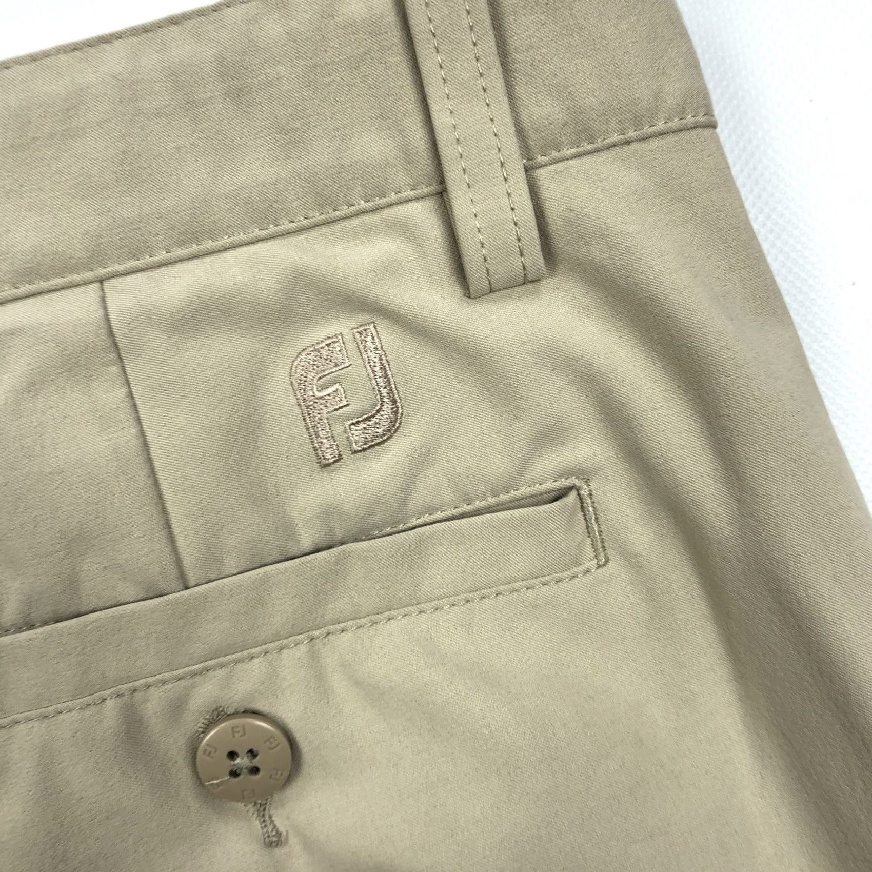 Footjoy FootJoy Men's Khaki Flat Front Performance Golf Pants 35x30 Stretch Classic Shirt Pants Shoe? Size US 35 - 5 Thumbnail