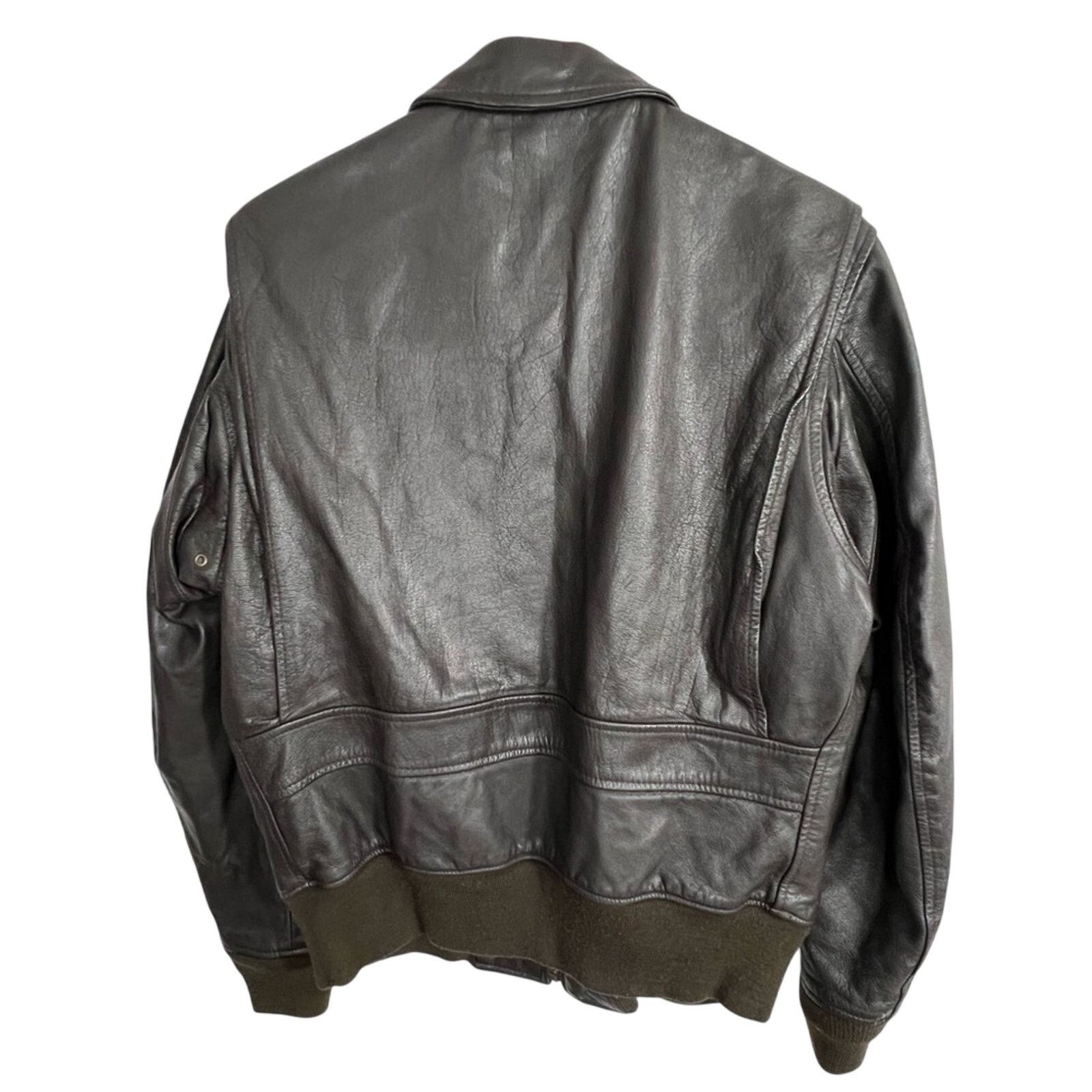 Avirex Avirex G-2 Jacket Mens 44 L Goatskin Leather US Navy Bomber Size US L / EU 52-54 / 3 - 10 Thumbnail