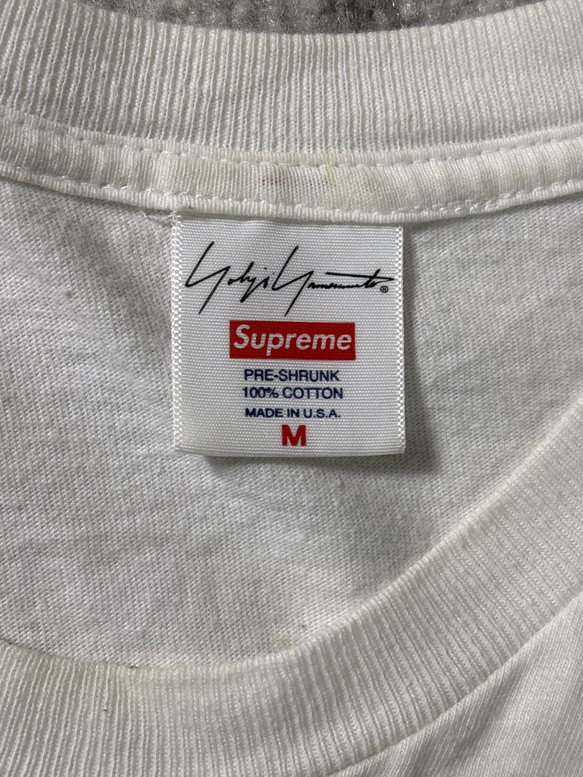 Supreme × Yohji Yamamoto SUPREME YOHJI YAMAMOTO WHITE T SHIRT Size US M / EU 48-50 / 2 - 3 Thumbnail