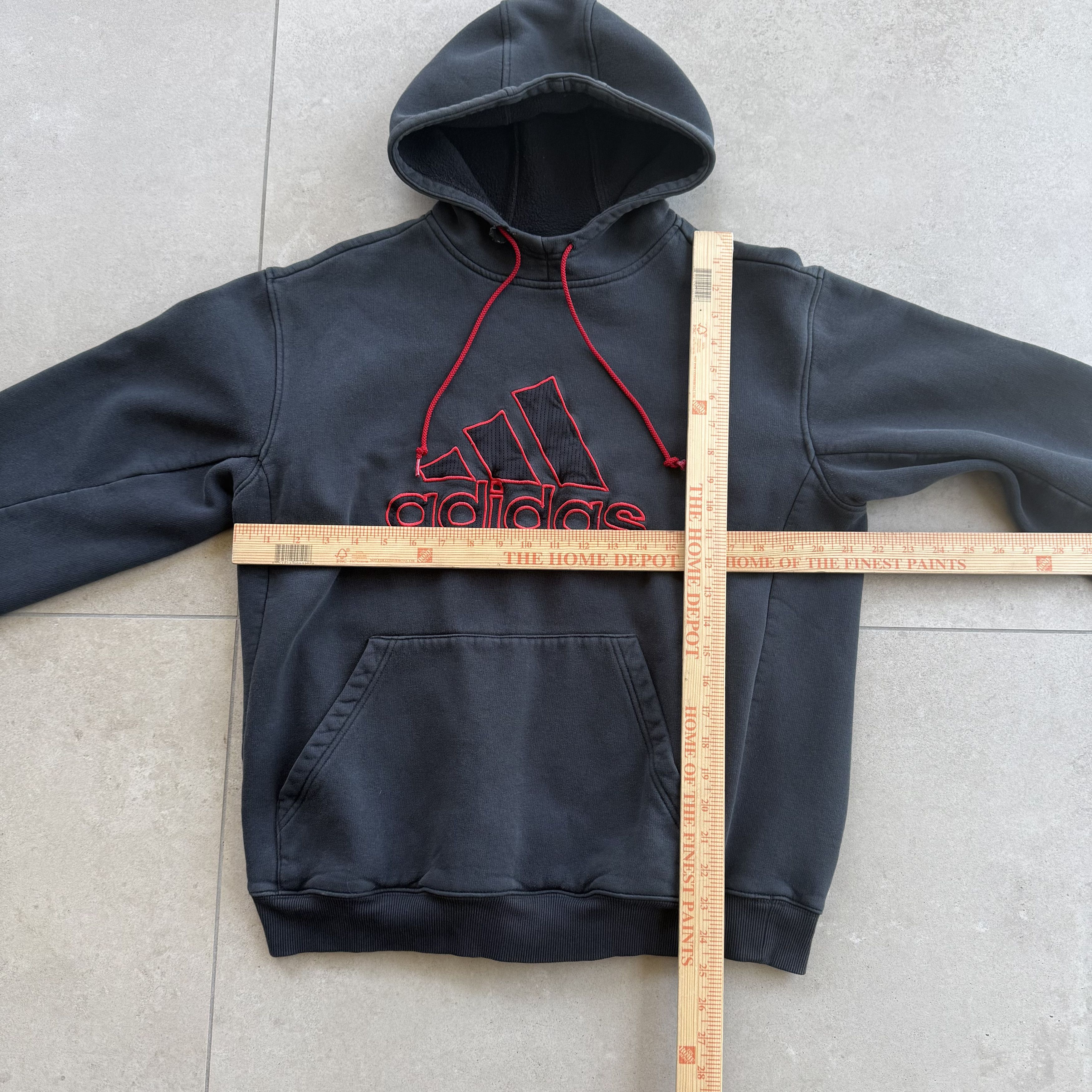 Adidas Vintage Y2K Adidas Center Logo Hoodie Size US L / EU 52-54 / 3 - 8 Thumbnail