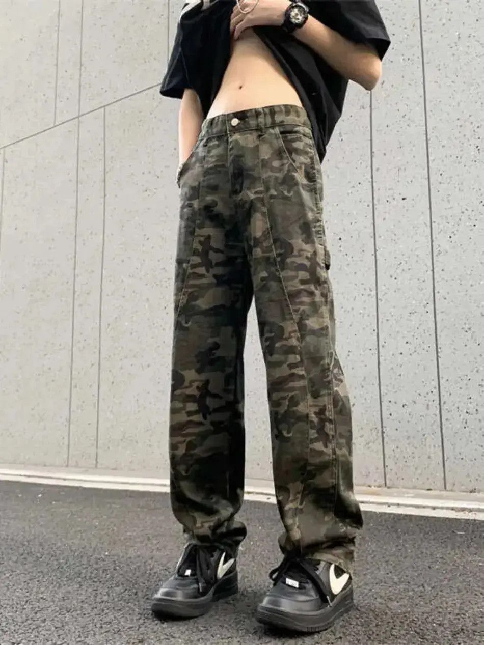 Japanese Brand Retro loose fitting straight leg wide leg jeans Size US 32 / EU 48 - 4 Thumbnail