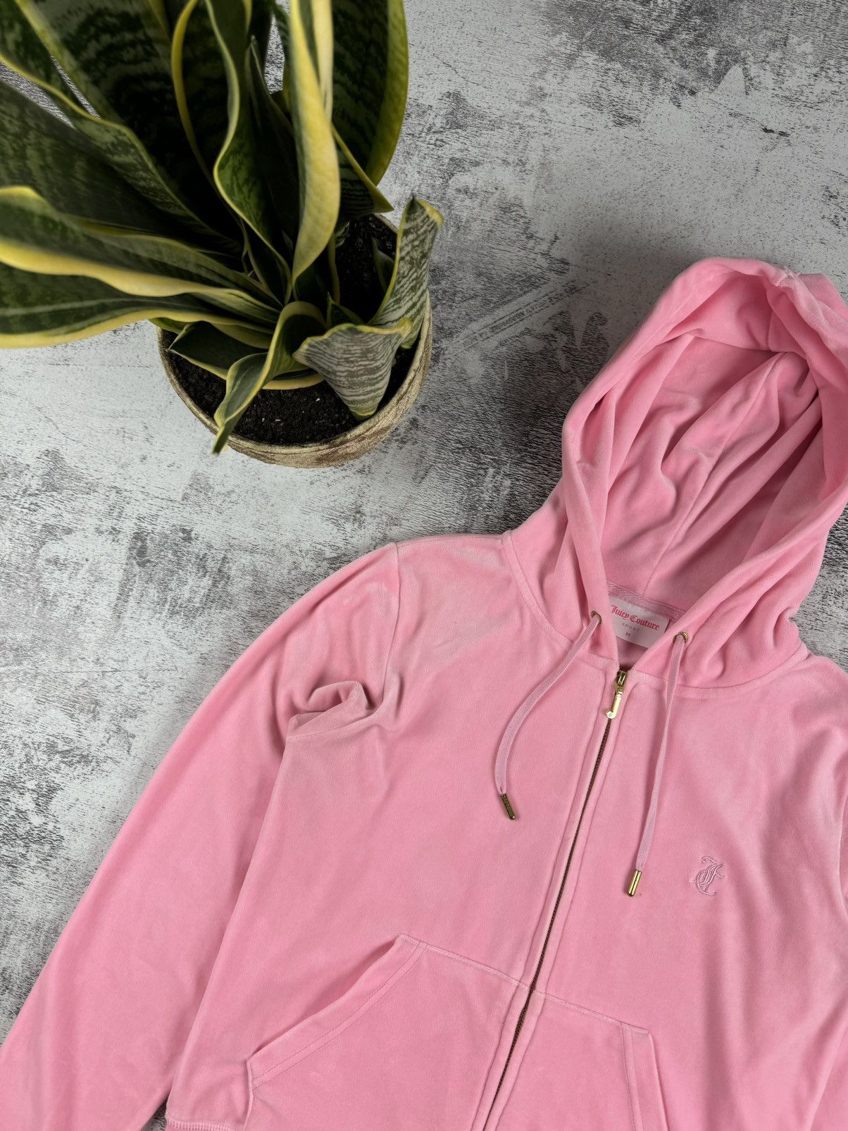 Juicy Couture × Vintage Juicy Couture Velour Sport Track Suit Sweatpants Zip Hoodie Size M / US 6-8 / IT 42-44 - 8 Thumbnail