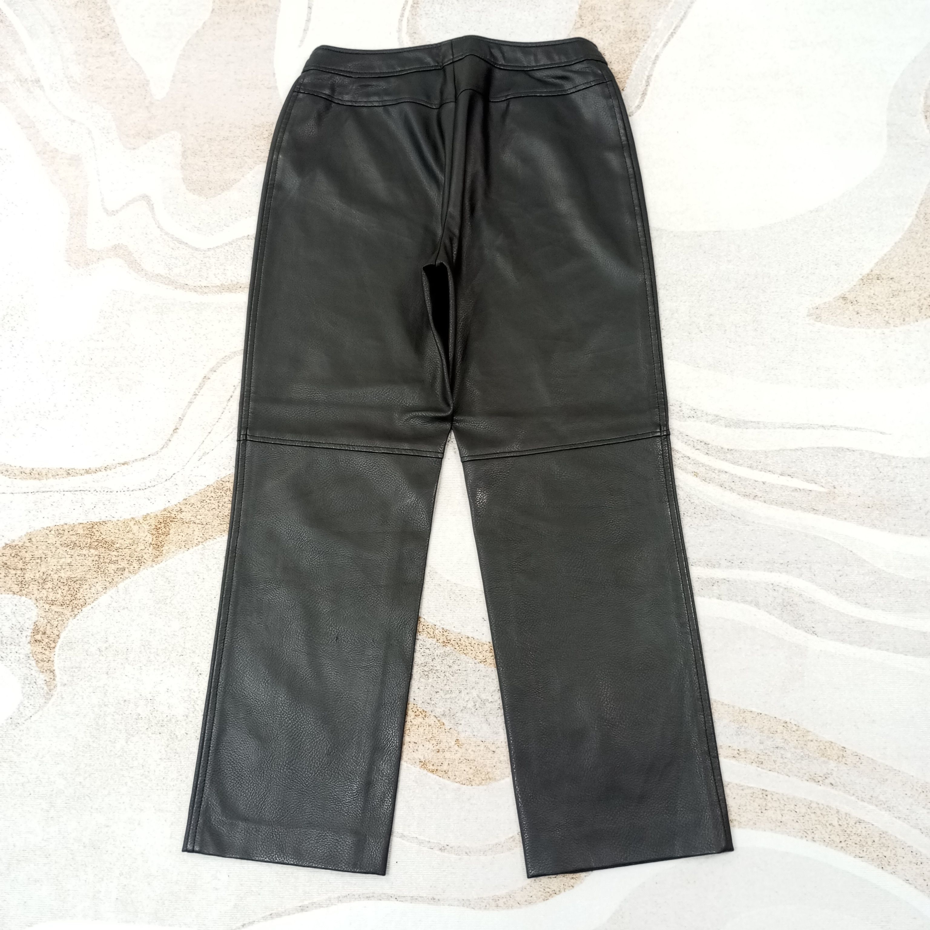 Marella Marella Tricot Leather Pants c235n38 Size 28" / US 6 / IT 42 - 3 Thumbnail