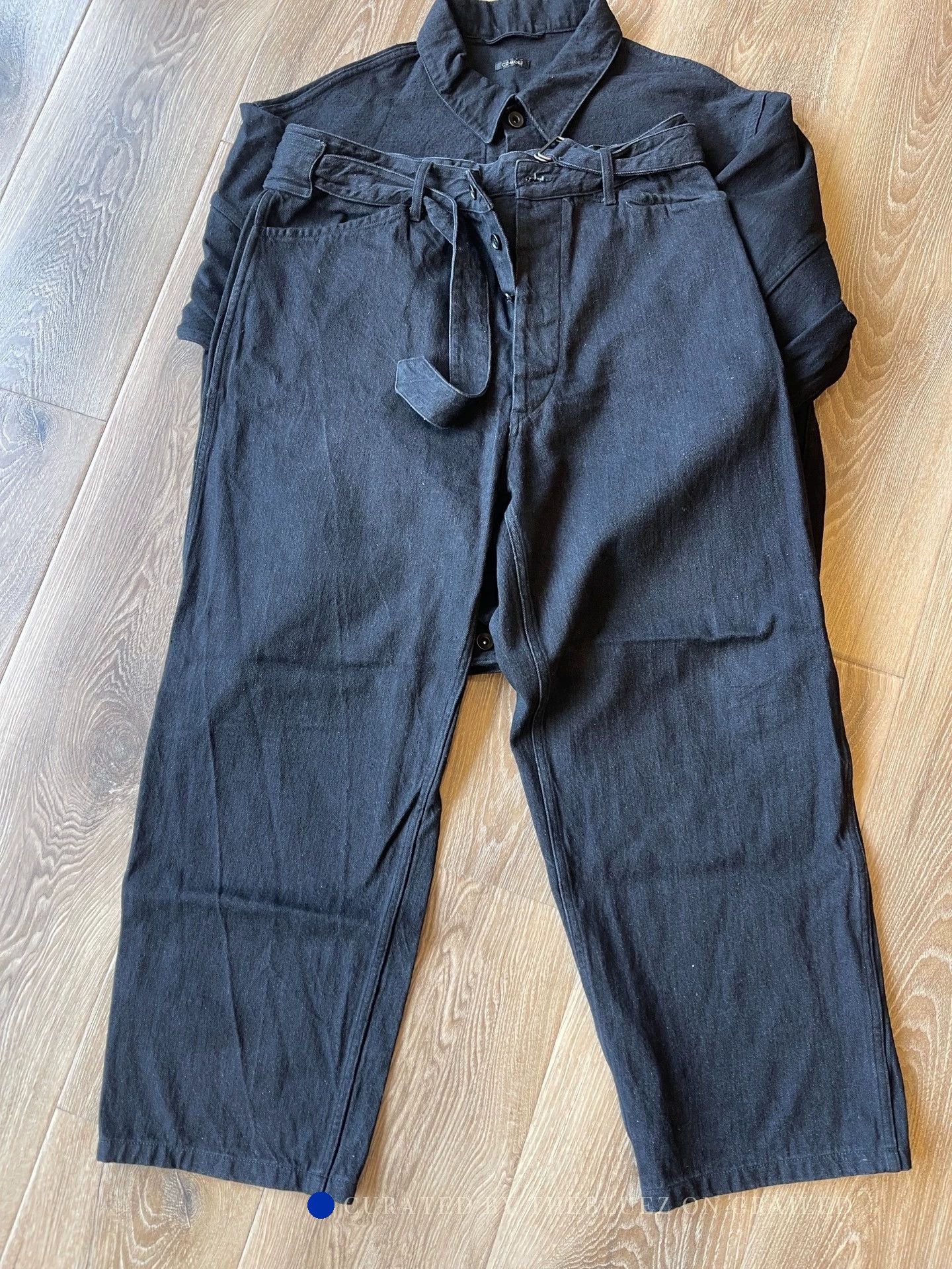 Comoli Black Aesthetic Casual Pants Size US 32 / EU 48 - 1 Thumbnail