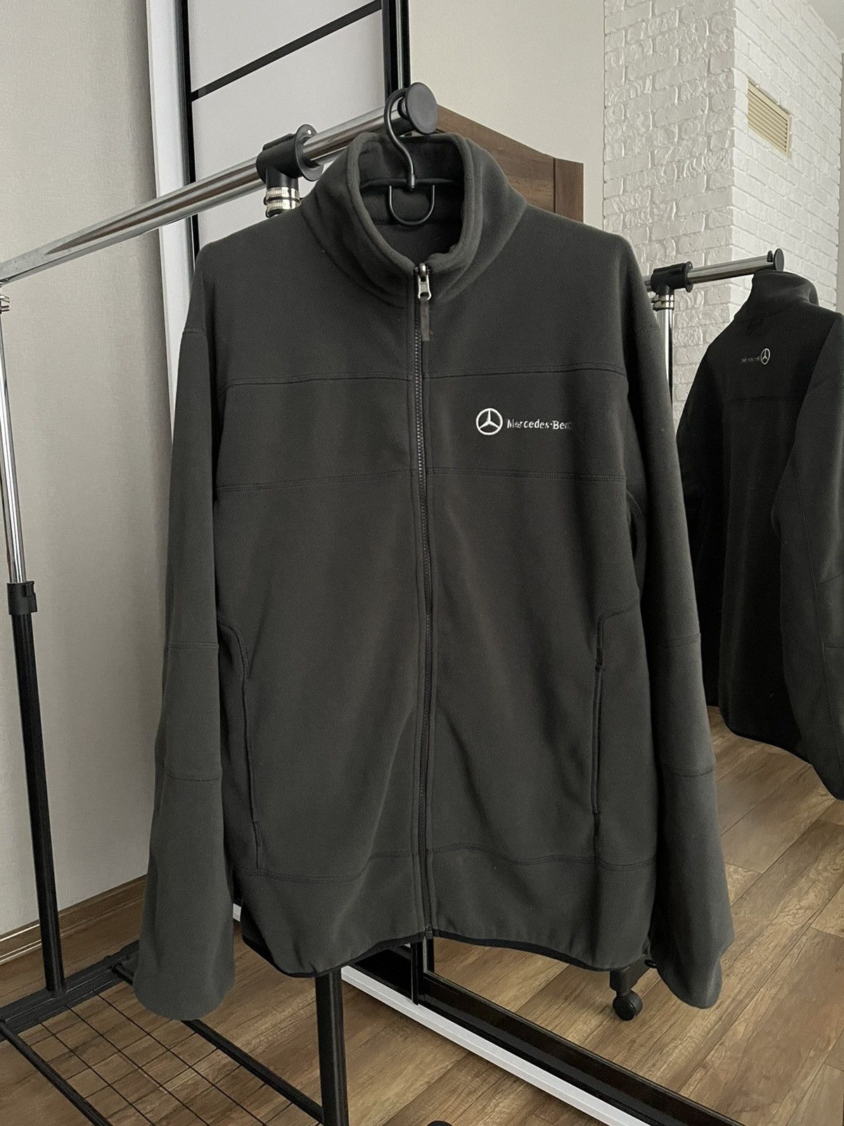 Mercedes-Benz Mercedes Benz Fleece Zip Jacket Vintage 90s Racing Size US M / EU 48-50 / 2 - 1 Thumbnail