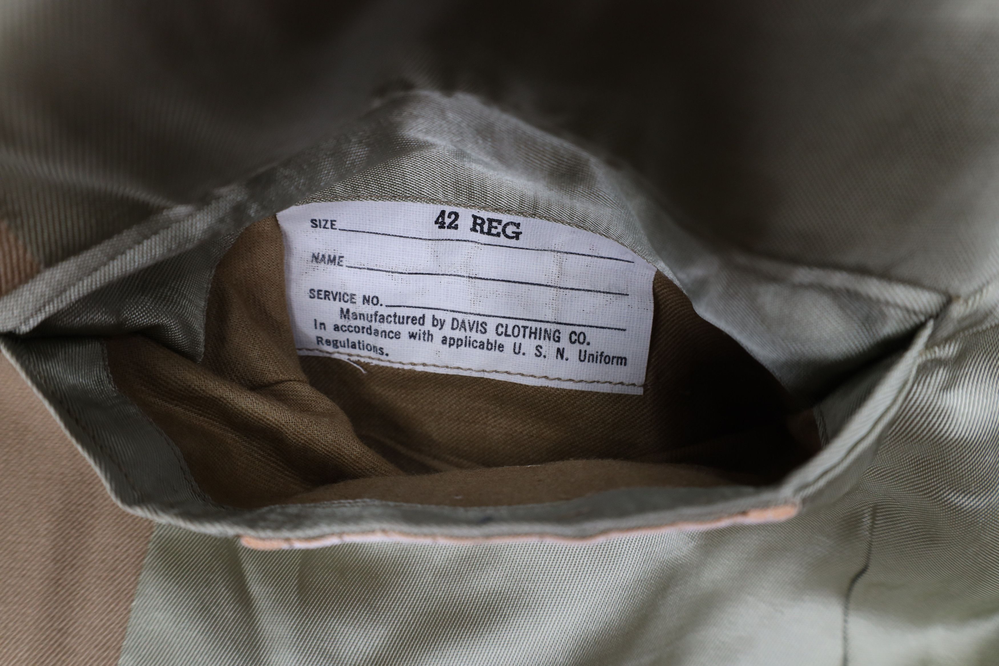 Sears × Vintage Vintage 50s 60s Korean War Sears Wool Military Uniform Suit Size 42R - 5 Thumbnail