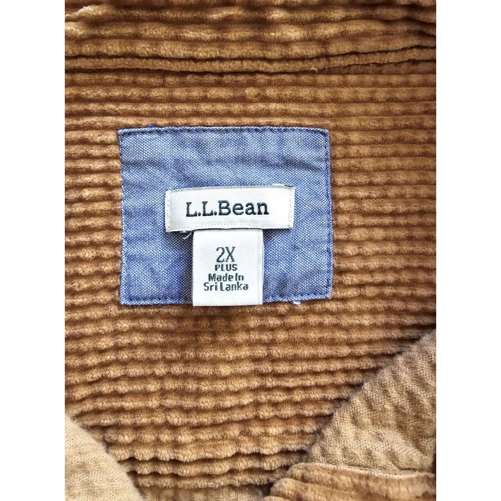 Vintage VINTAGE LL Bean Shirt Jacket Shacket Wide Whale Corduroy Brown 1990s 2X Womens Shacket Shirt Brown LL Bean 1990s 2X Women Size XXL / US 16-18 / IT 52-54 - 3 Thumbnail