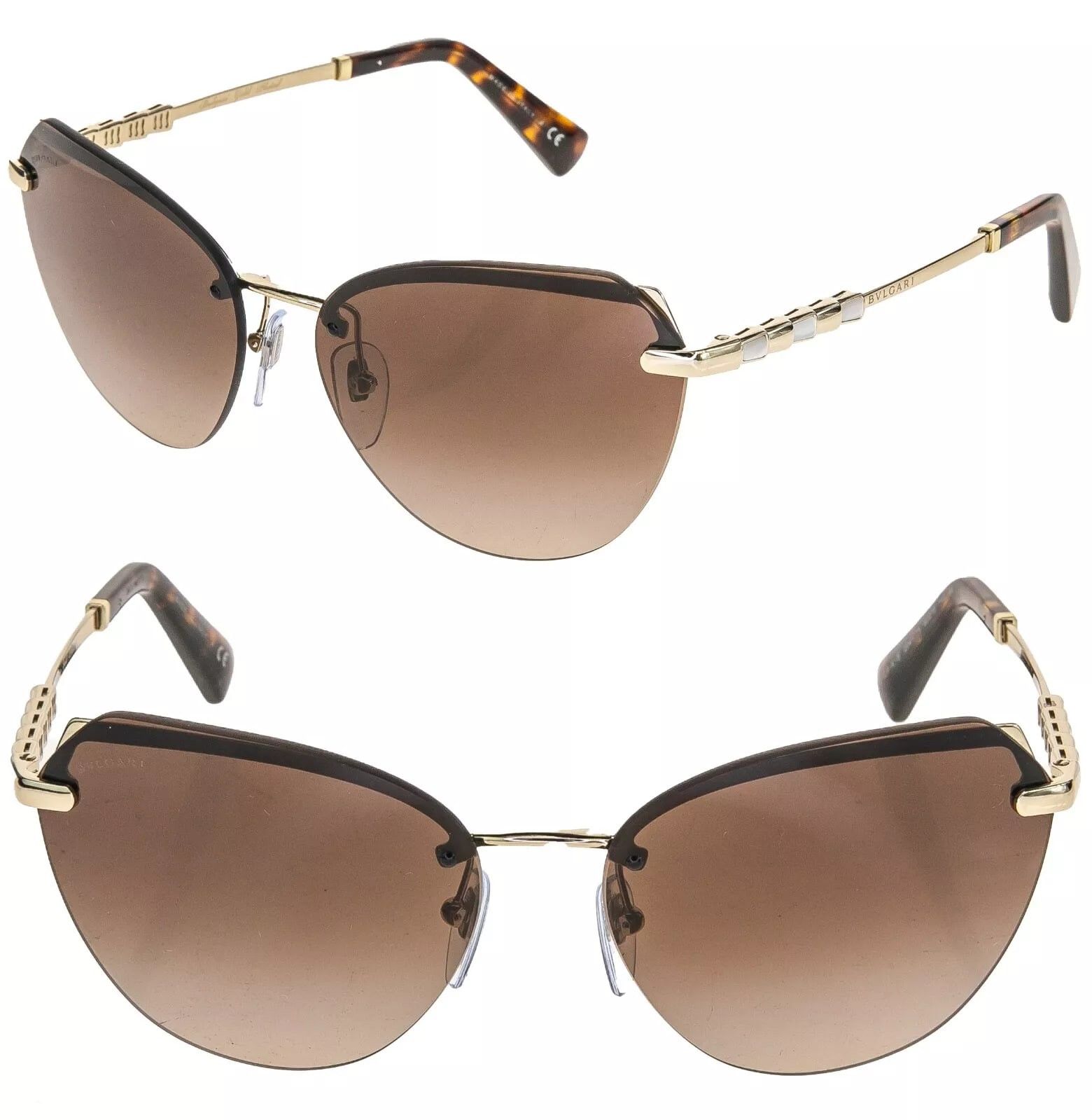 BVLGARI Le Gemme SERPENTI Viper 6129 18K Sunglasses BV6129KB