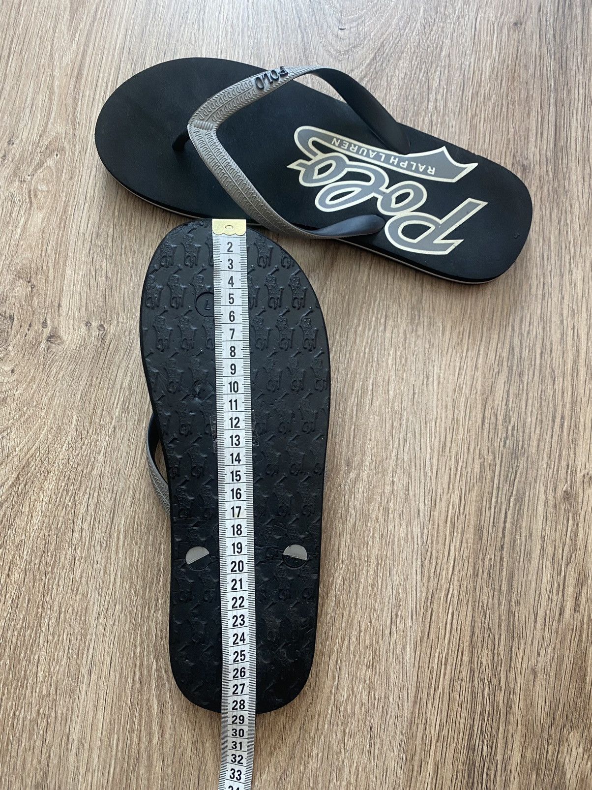 Polo Ralph Lauren ❗️NEW ❗️Polo Ralph Lauren Black big logo flip flops Size US 9.5 / EU 42-43 - 5 Thumbnail