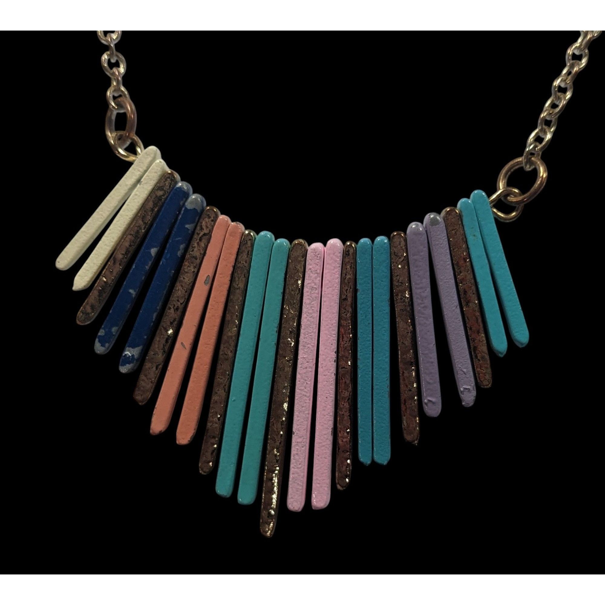 Other Bohemian Rainbow Cascading Key Fringe Pendant Necklace Size ONE SIZE - 2 Thumbnail