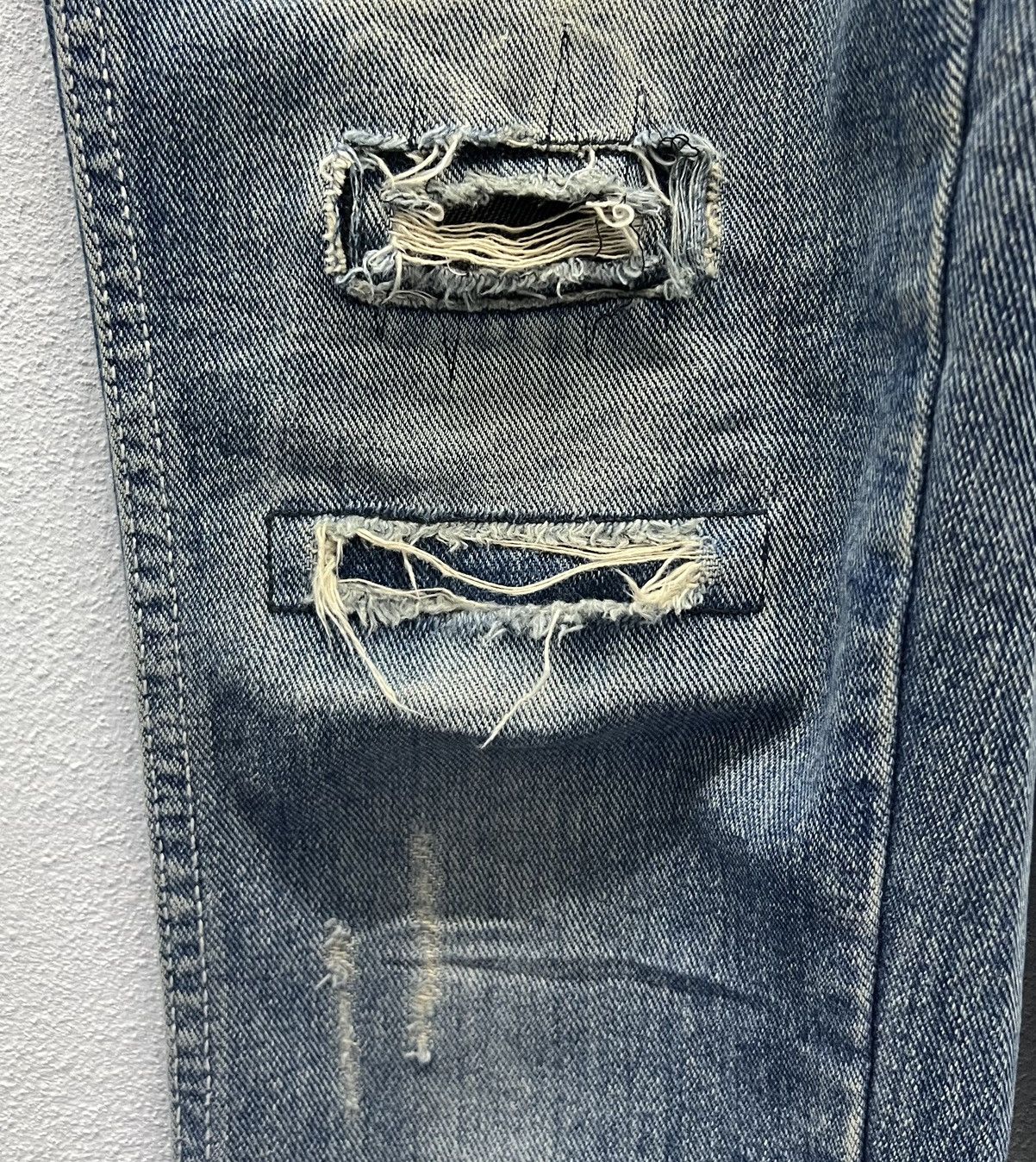 Japanese Brand × Vintage Vintage Y2K Style Tocador Distressed Denim Overalls Size US 34 / EU 50 - 13 Thumbnail