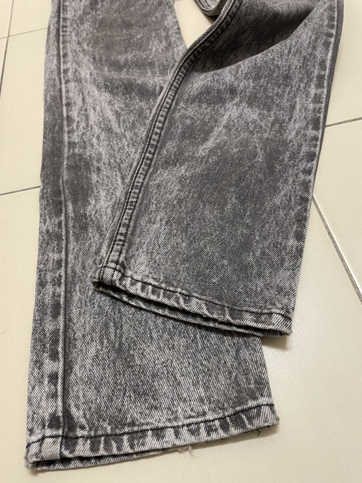 Levi's Vintage Clothing Vtg 80s Levis 705 Acid Wash Gray Denim Size US 26 / EU 42 - 3 Thumbnail