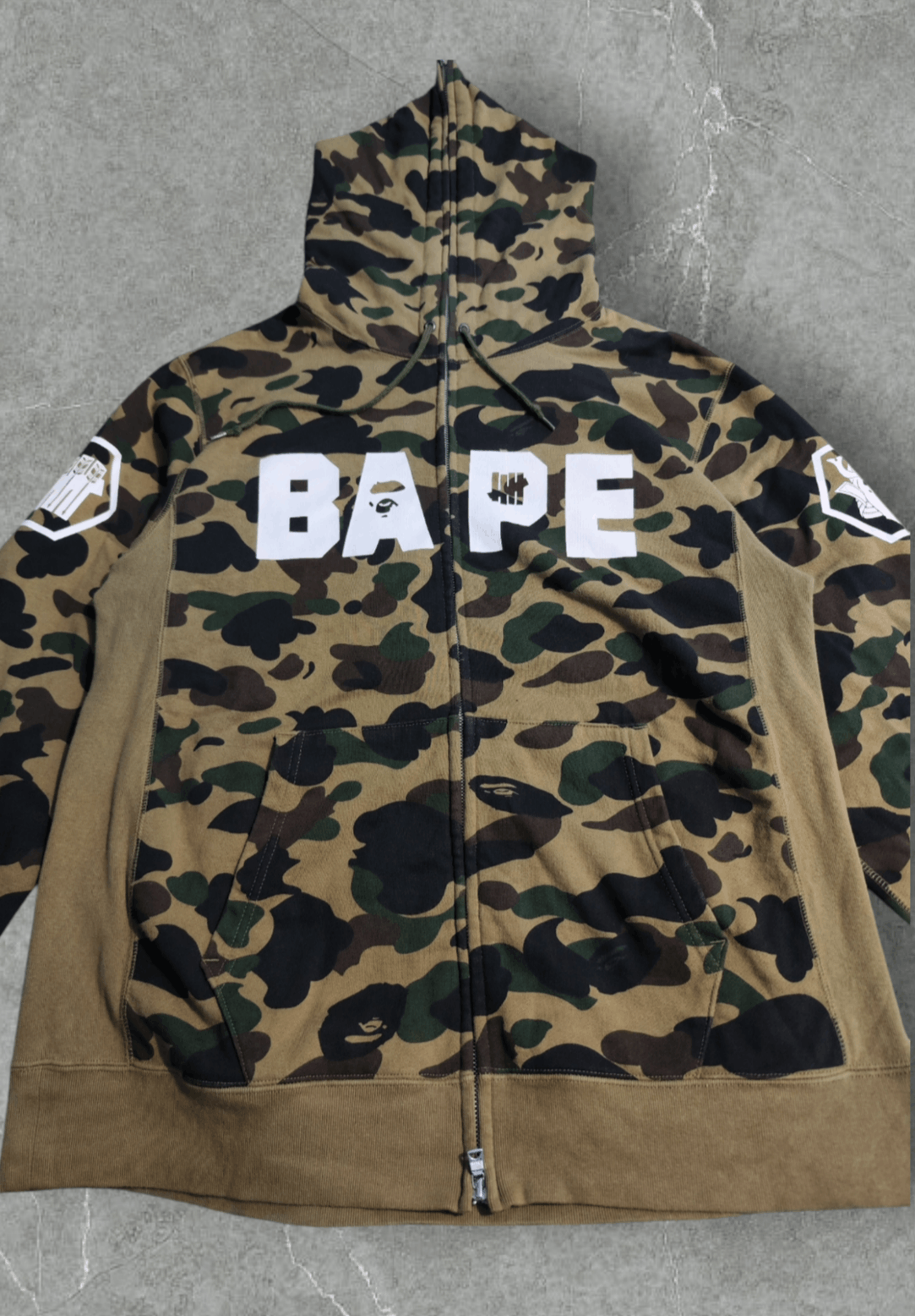 Bape × Undefeated BAPE × Undefeated - 1st Camo Ronin Full Zip Hoodie Rare Size US XXL / EU 58 / 5 - 6 Thumbnail