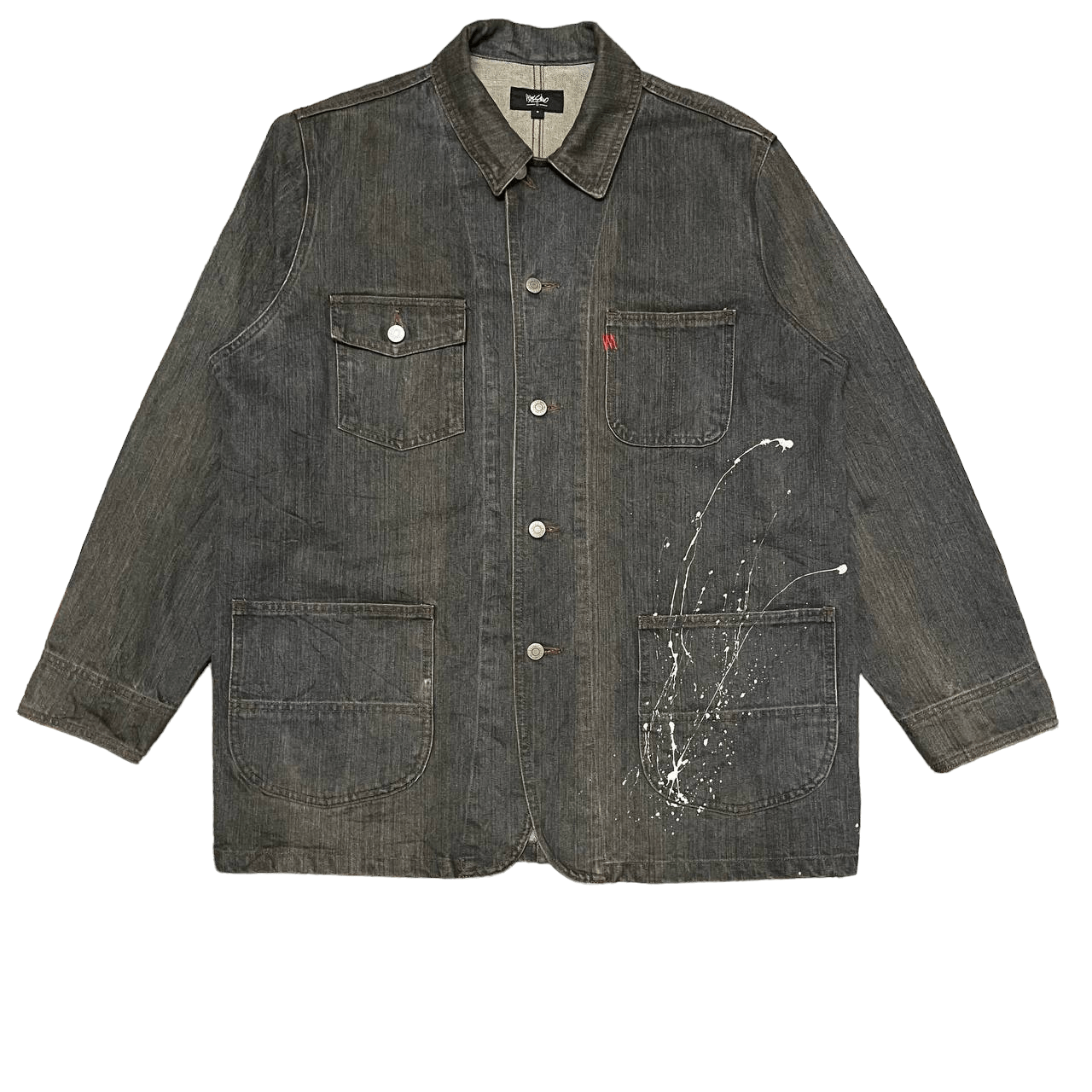 Mossimo Vintage Mossimo Painted Denim Work Jacket Size US L / EU 52-54 / 3 - 1 Thumbnail