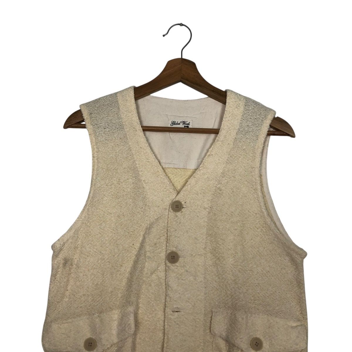 Japanese Brand 🔥VINTAGE WAIST VEST JACKET GLOBAL WORK RILEX ISSEY MIYAKE Size US L / EU 52-54 / 3 - 3 Thumbnail