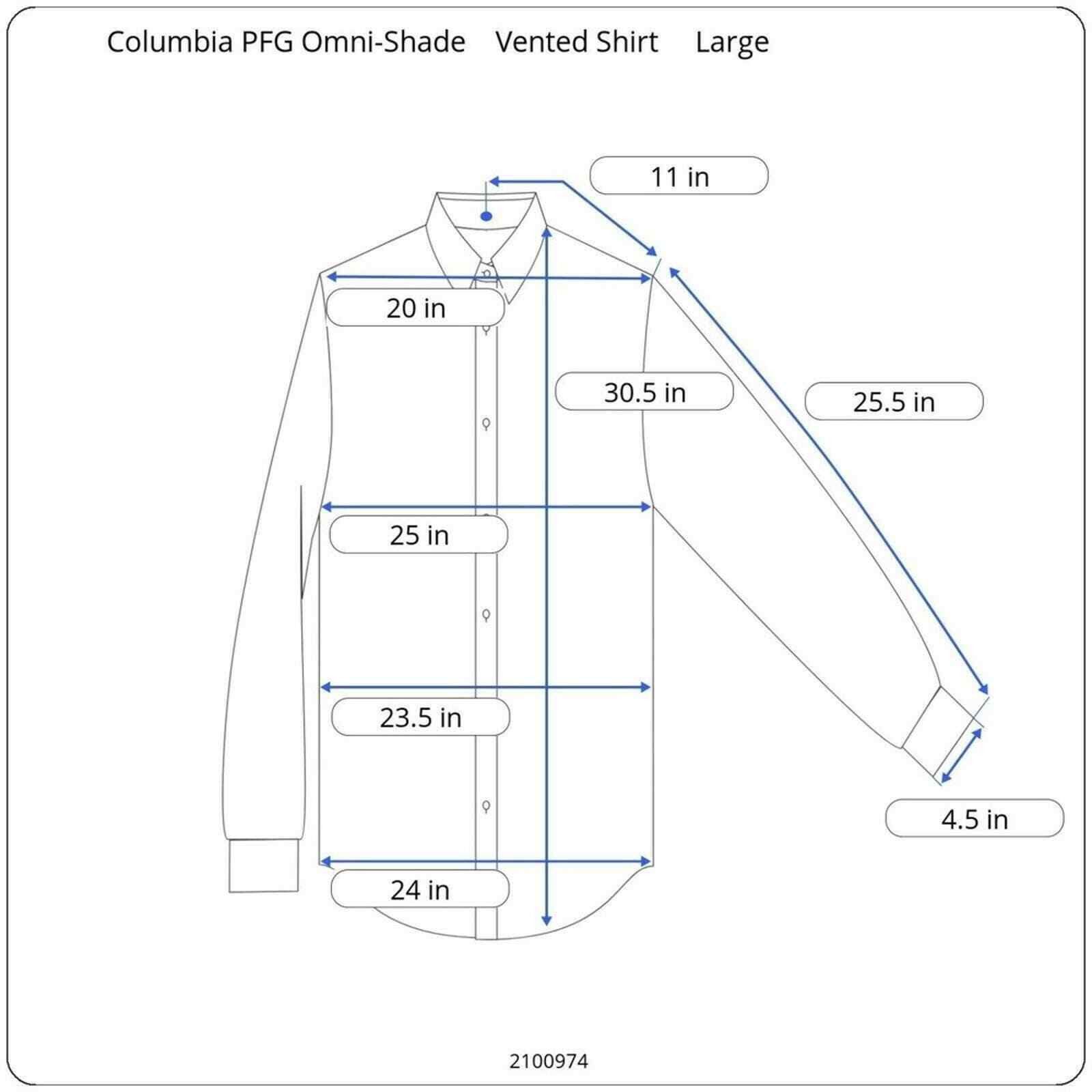 Columbia Columbia PFG MensLarge Vented Button Down Shirt Flannel GORP Size US L / EU 52-54 / 3 - 10 Thumbnail