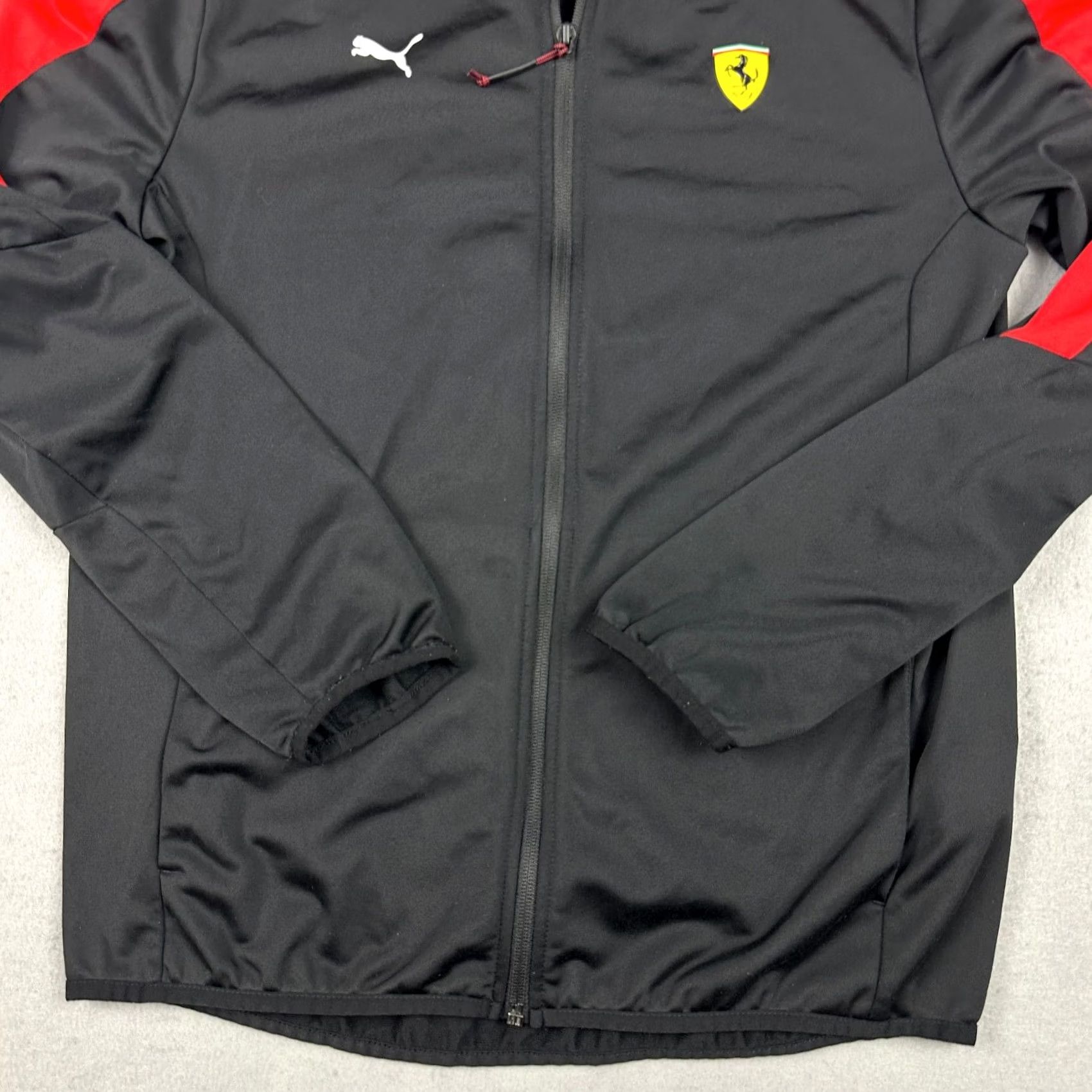 Puma Puma X Ferrari jacket Men Small Black Full Zip Pockets Racing Windbreaker Sports Shirt Size US S / EU 44-46 / 1 - 3 Thumbnail